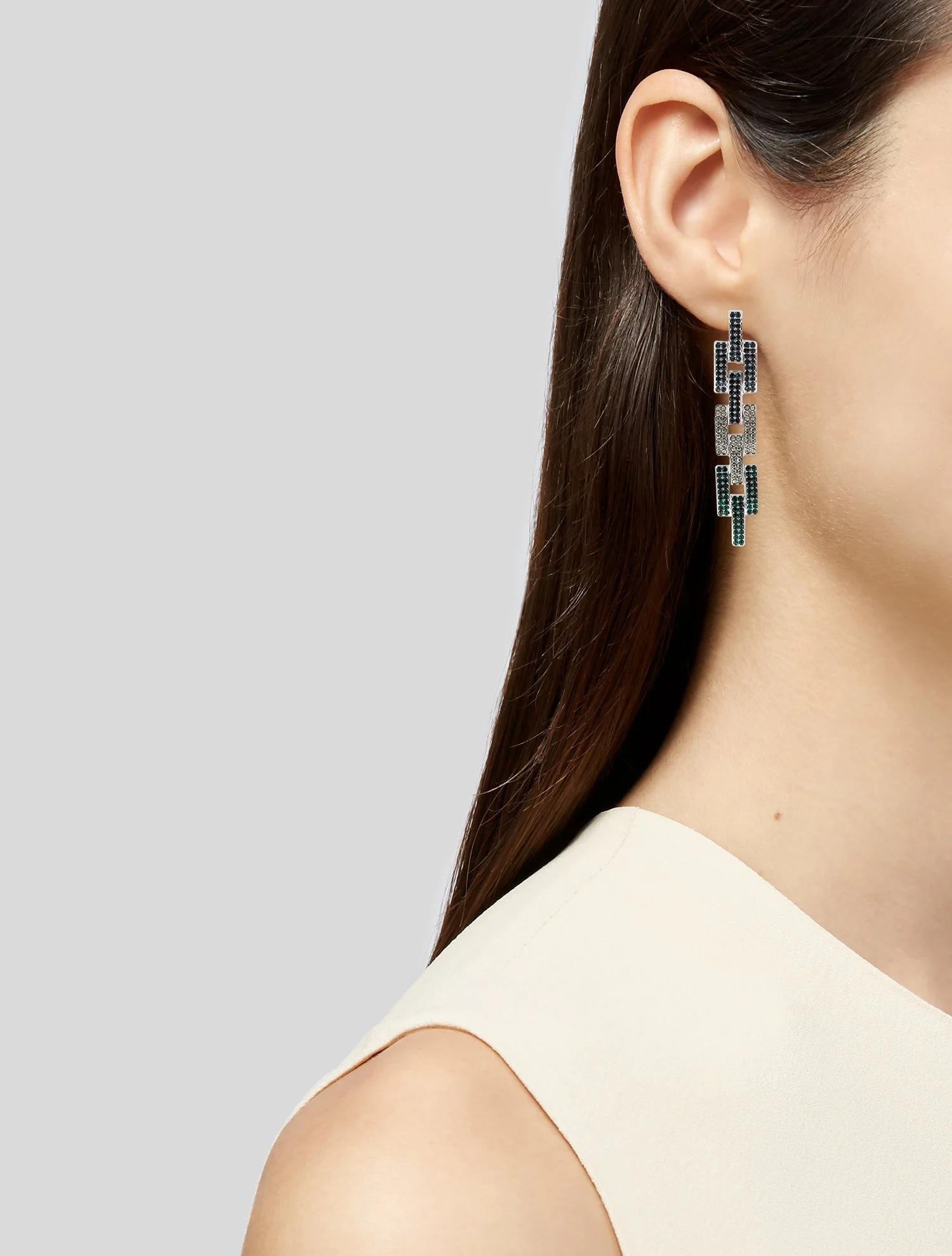 DemarsonPave Freja Drop Earrings