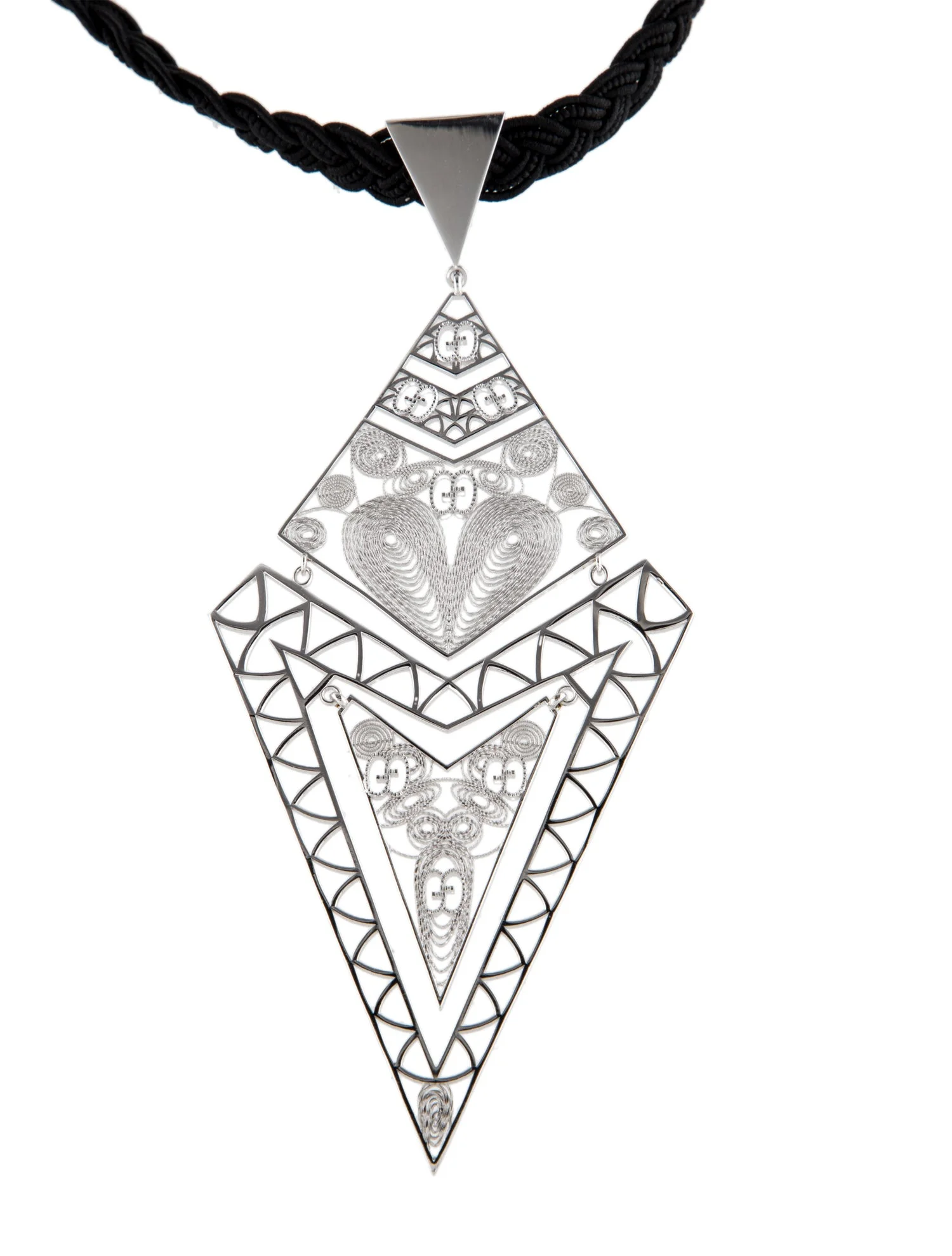 GucciGeometric Motif Braided Choker Necklace