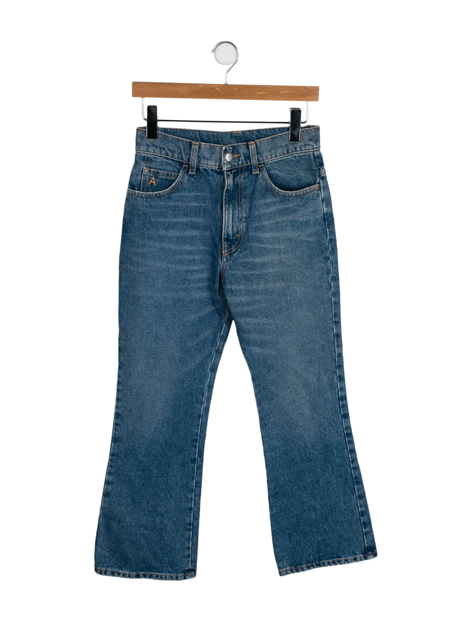 AtticoHigh-Rise Straight Leg Jeans