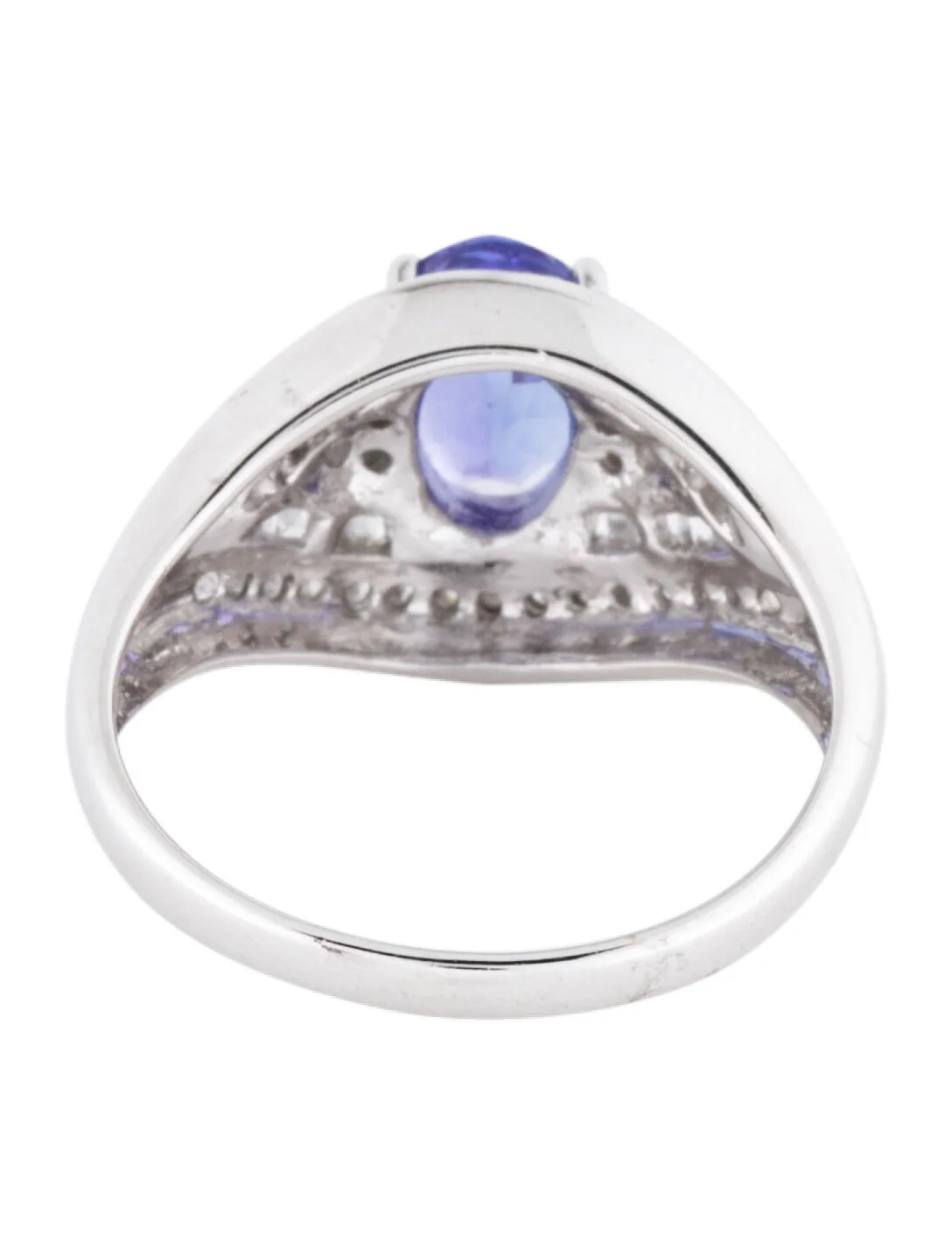 Ring14K Tanzanite & Diamond Cocktail Ring 4 Ring14K Tanzanite & Diamond Cocktail Ring