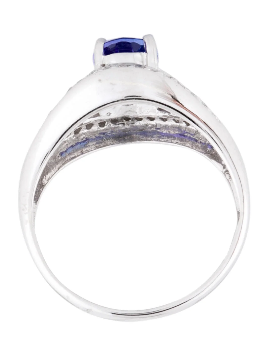 Ring14K Tanzanite & Diamond Cocktail Ring 5 Ring14K Tanzanite & Diamond Cocktail Ring