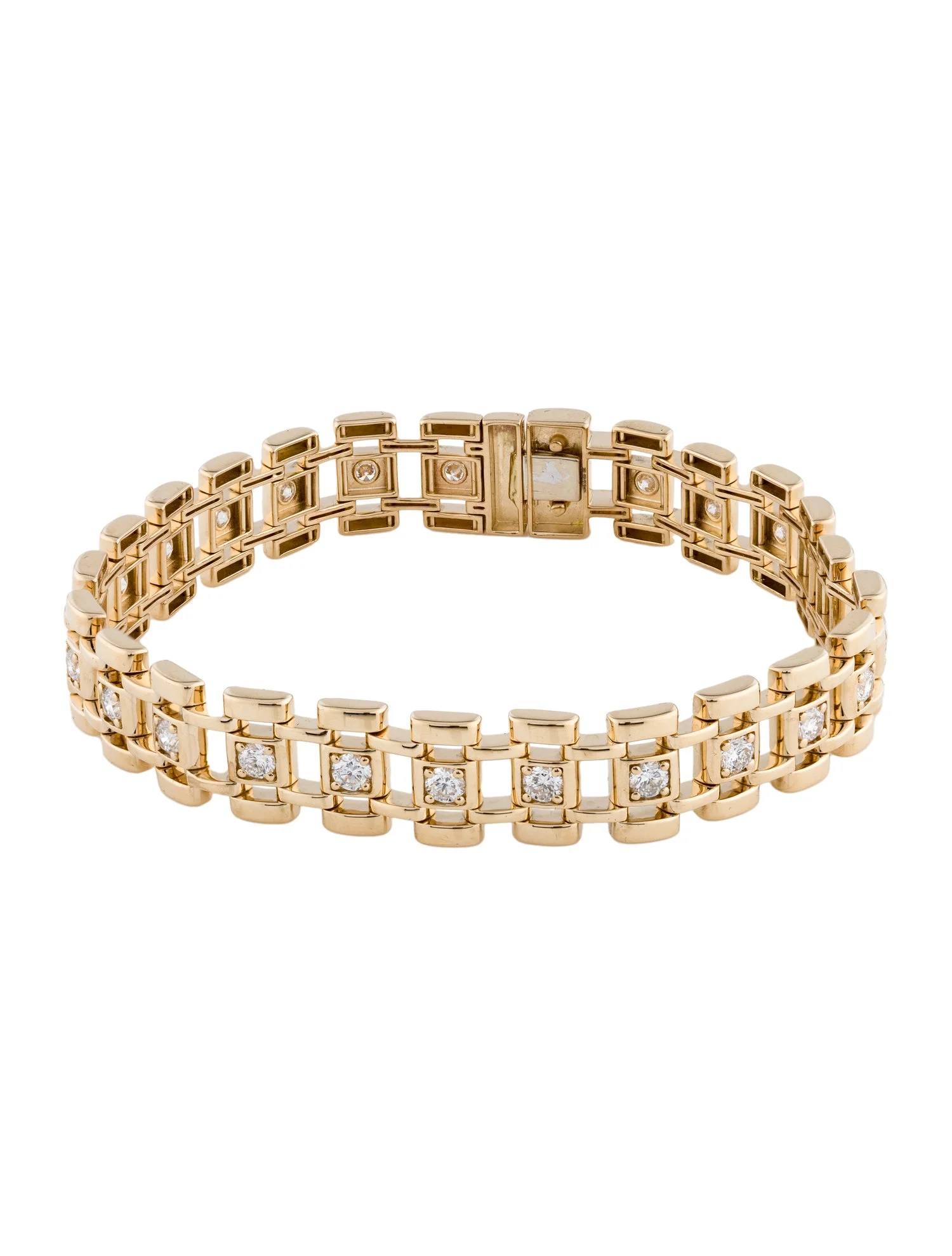 Badgley Mischka14K 3.88ctw Lab Grown Diamond Link Bracelet
