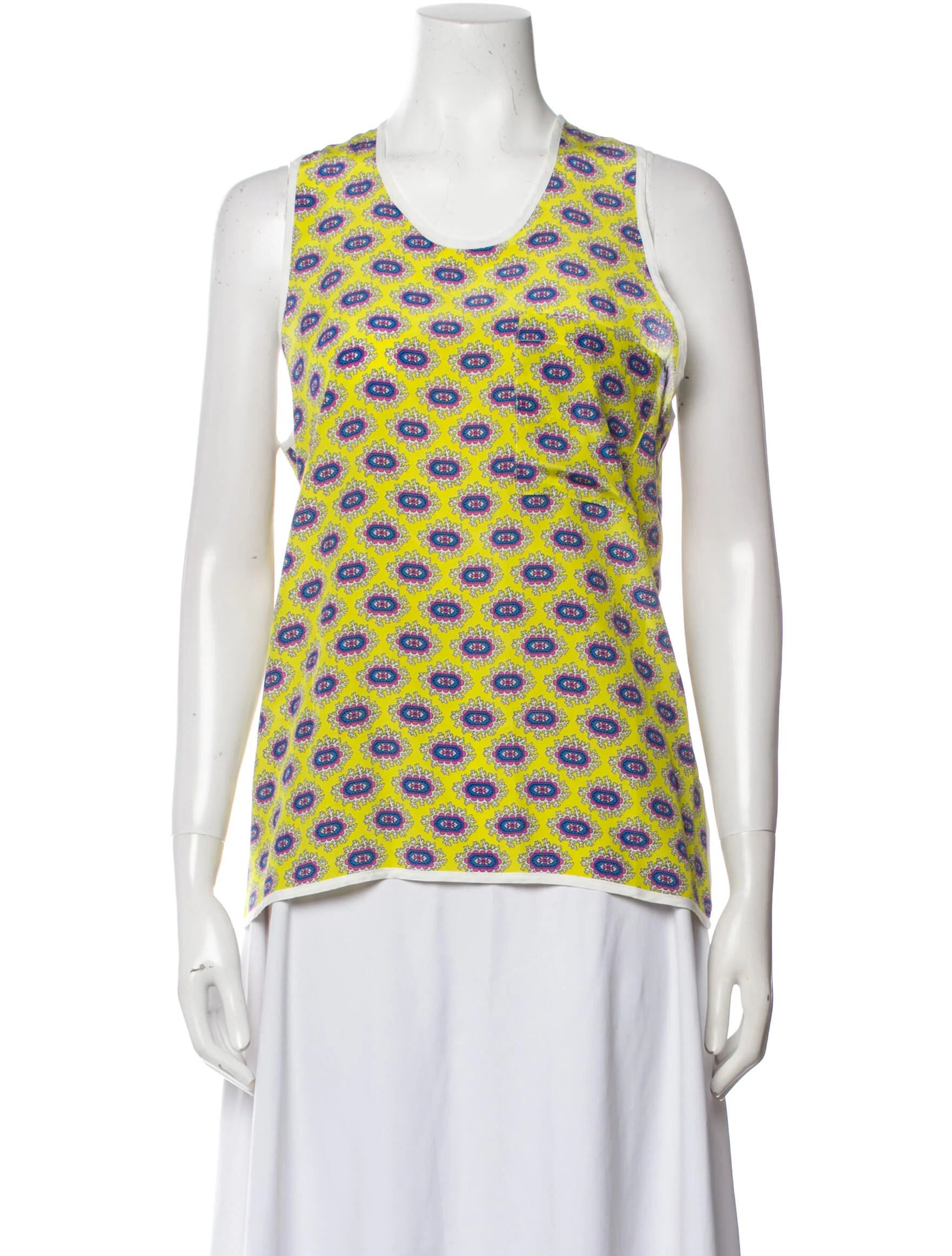 MSGMSilk Printed Top w/ Tags