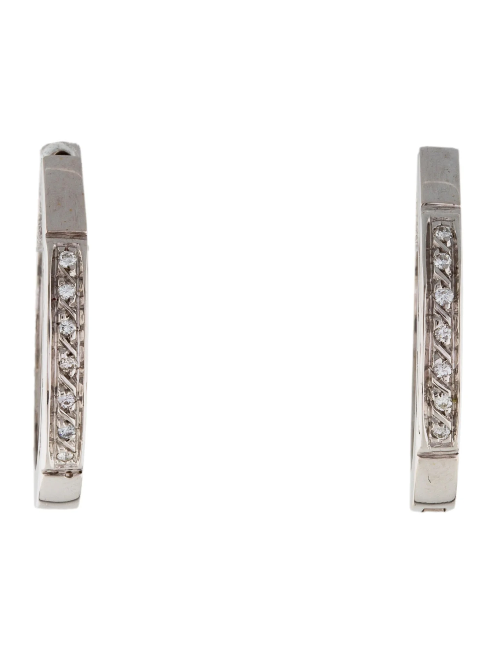 FJW TM: GemologyDB: Diamond Hoop Earrings 3 FJW TM: GemologyDB: Diamond Hoop Earrings