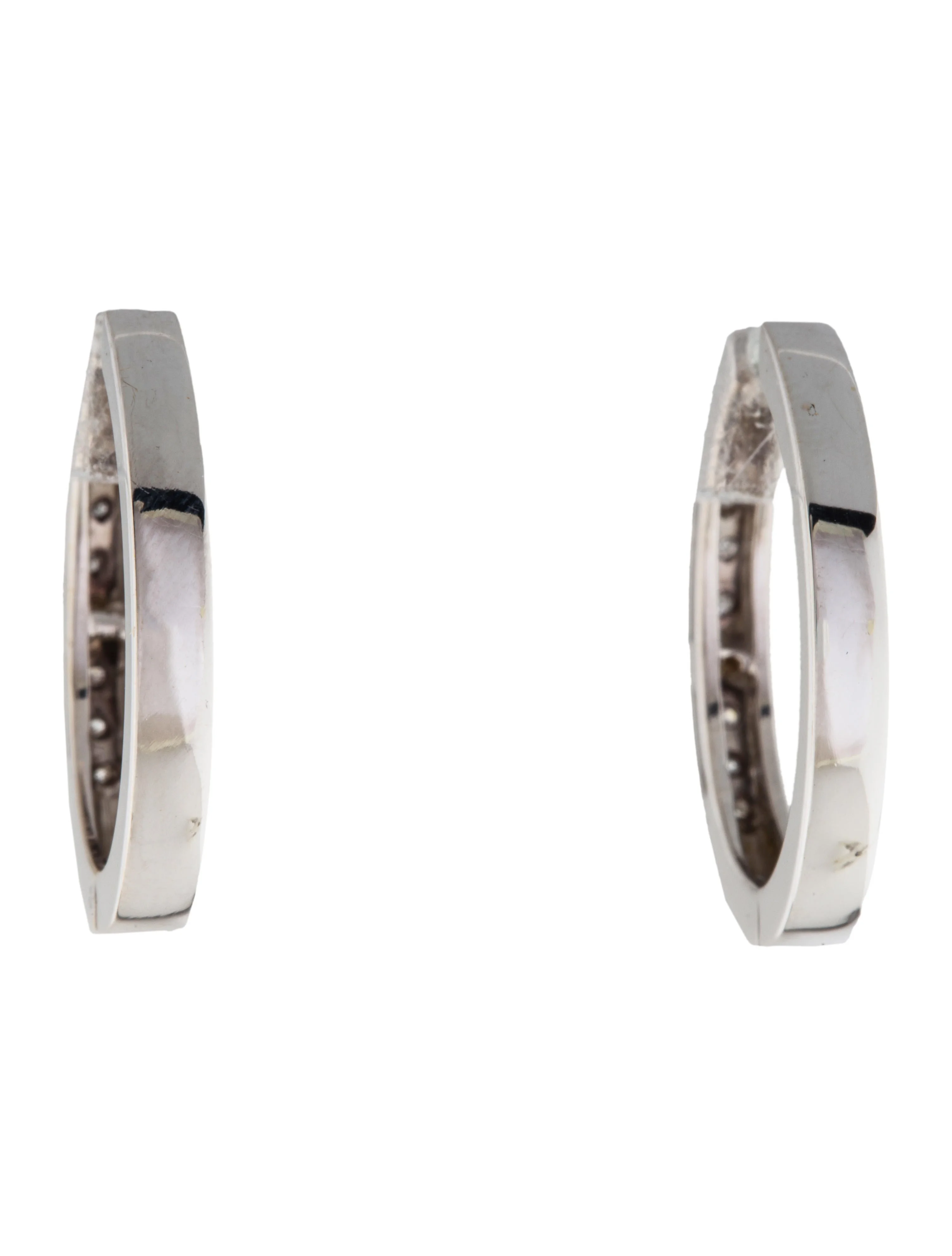 FJW TM: GemologyDB: Diamond Hoop Earrings 4 FJW TM: GemologyDB: Diamond Hoop Earrings