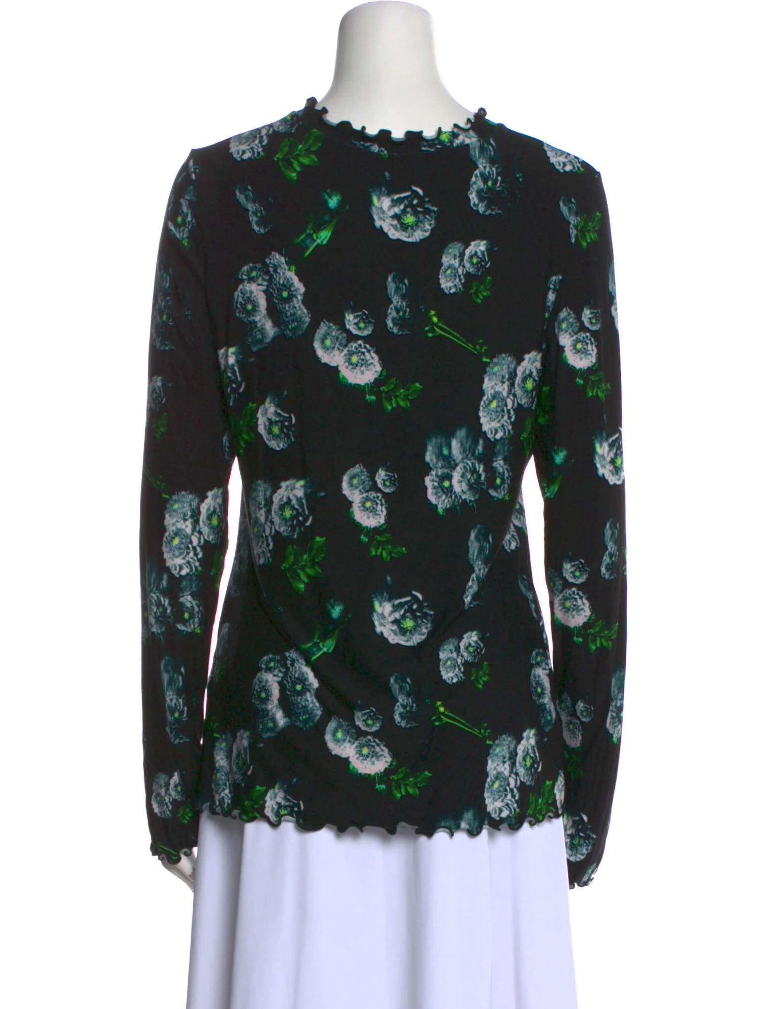 Jonathan CohenFloral Print Crew Neck Blouse