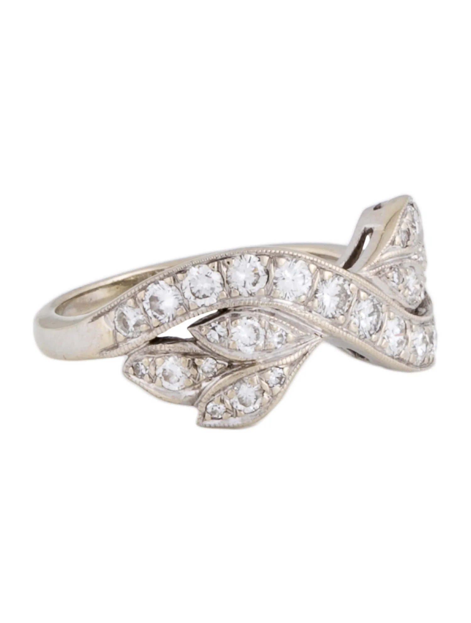 Ring18K Diamond Foliate Ring