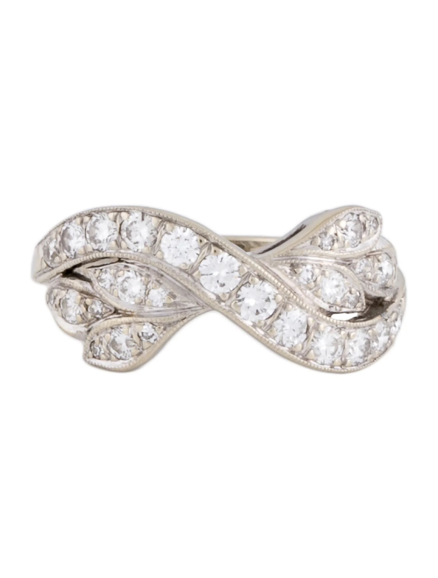 Ring18K Diamond Foliate Ring