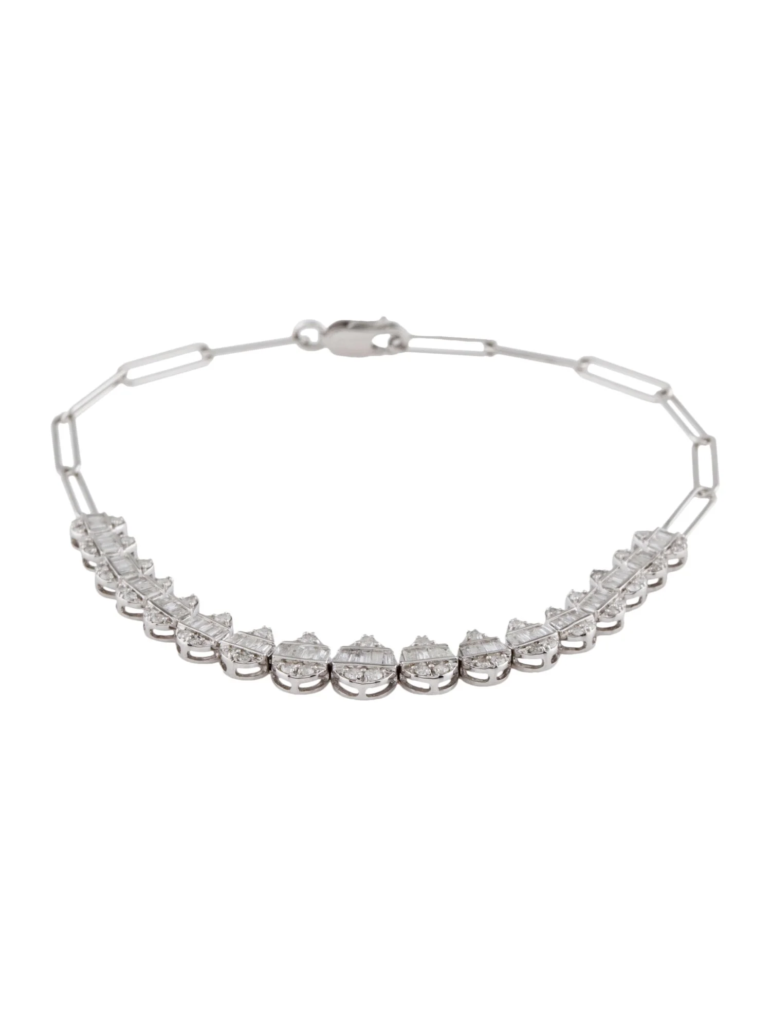 Bracelet 14K 1.09ctw Diamond Link Bracelet