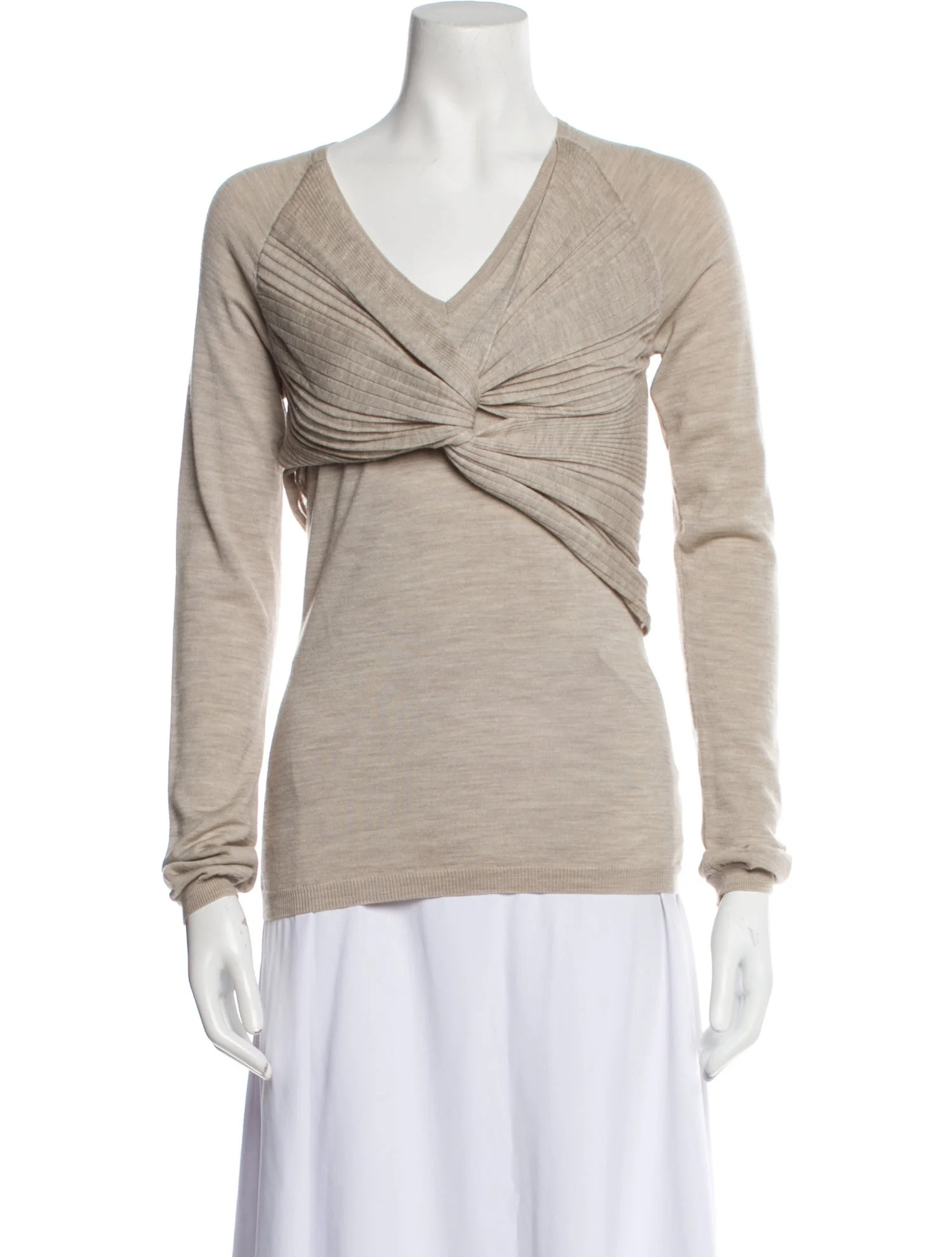 Burberry ProrsumMerino Wool V-Neck Sweatshirt