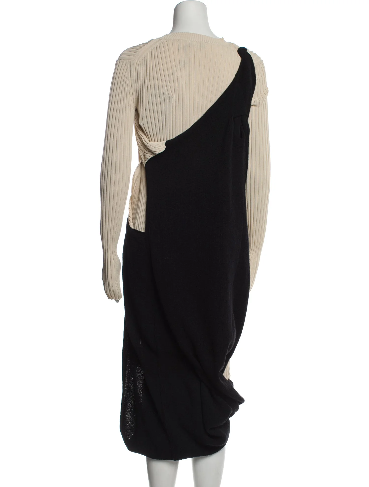 Bottega VenetaColorblock Pattern Midi Length Dress