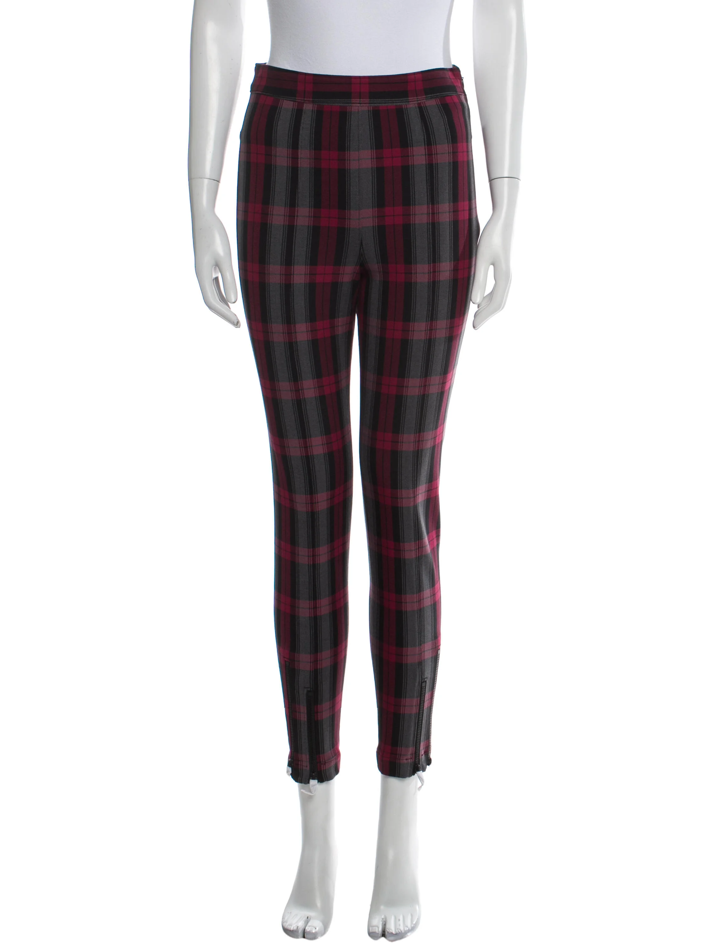 Alexanderwang.TPlaid Print Skinny Leg Pants