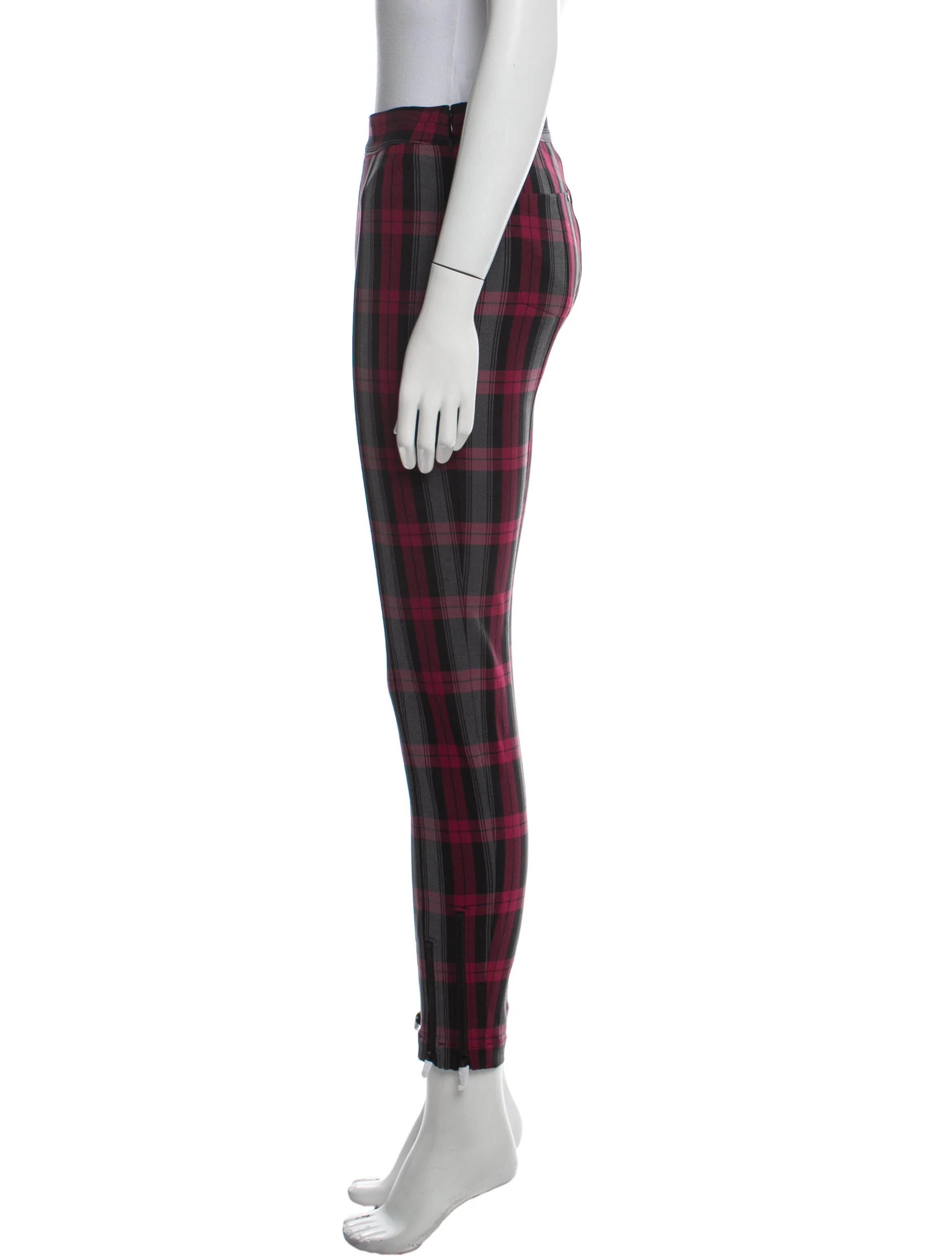 Alexanderwang.TPlaid Print Skinny Leg Pants