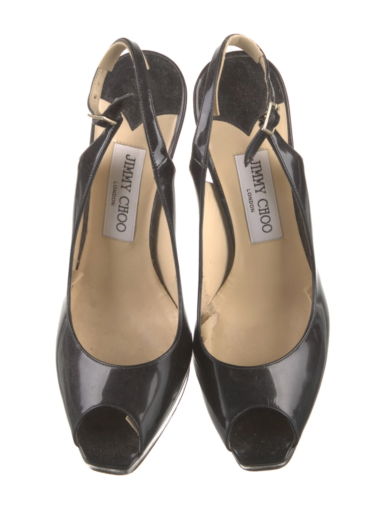 Jimmy ChooPatent Leather Slingback Pumps