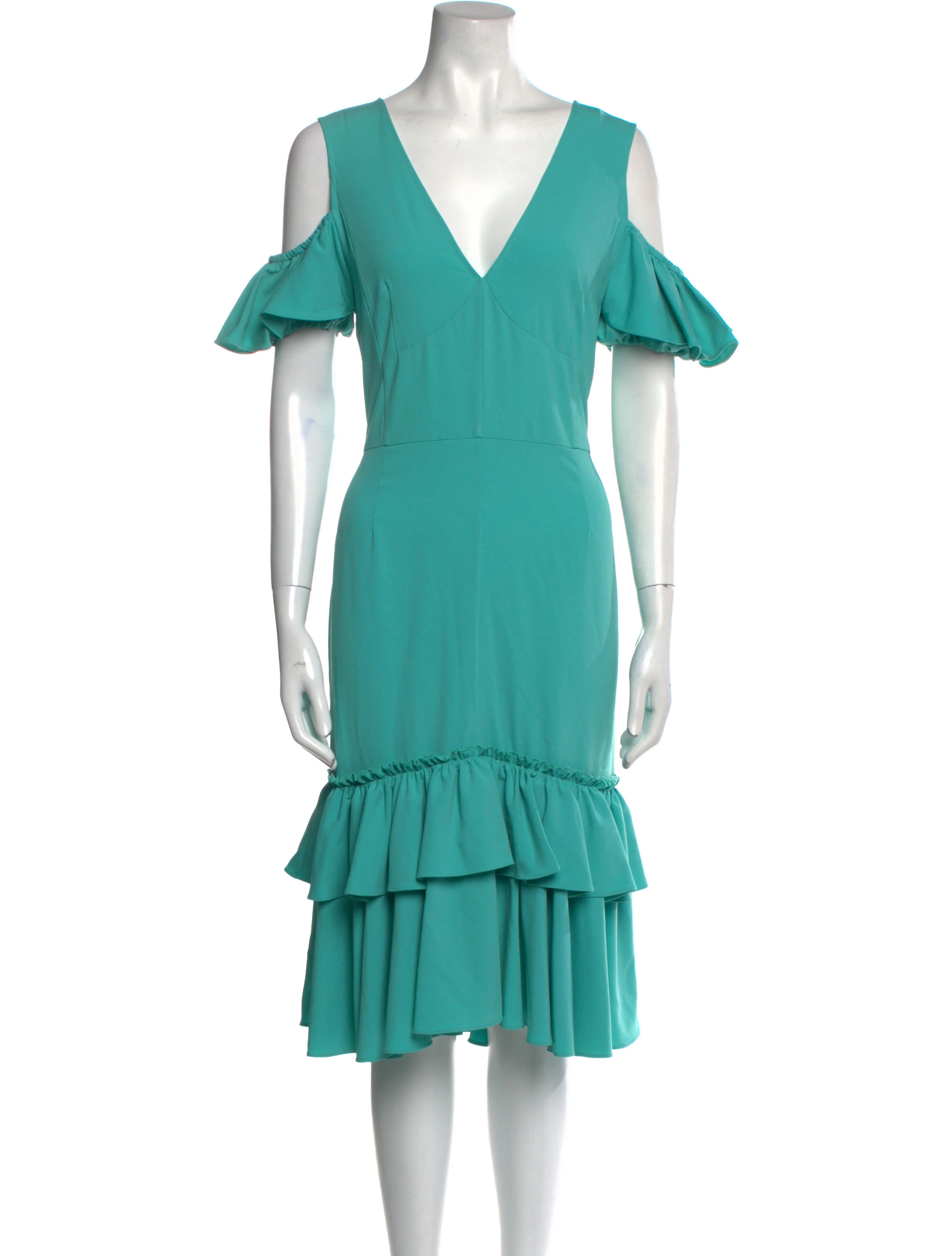 TomePlunge Neckline Midi Length Dress