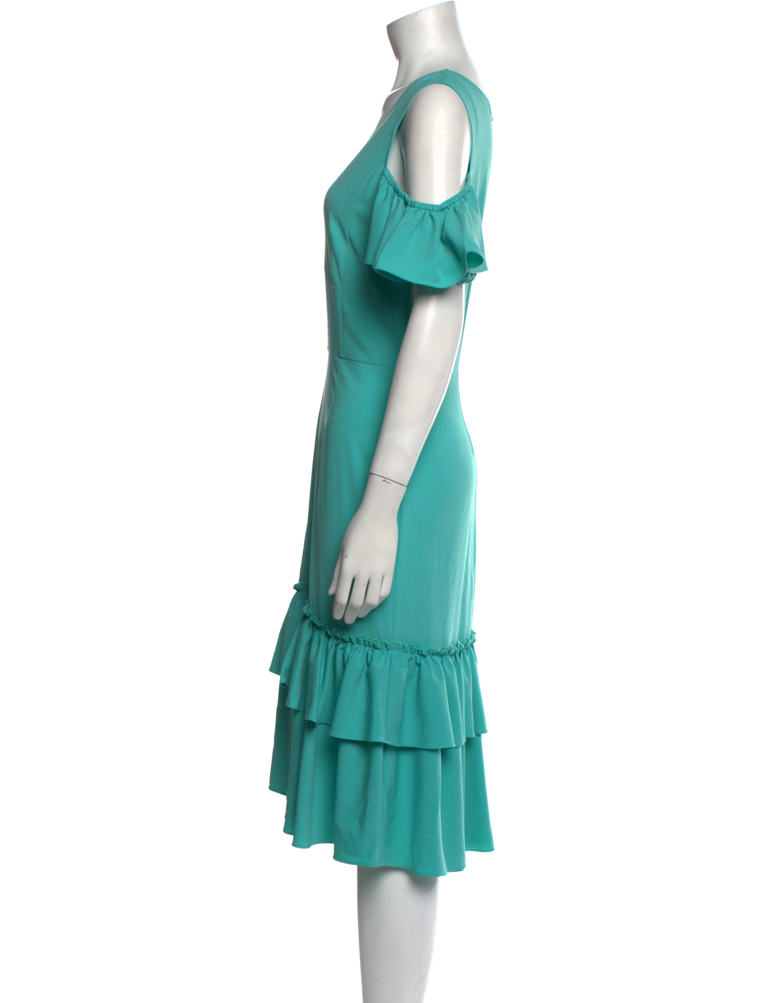 TomePlunge Neckline Midi Length Dress