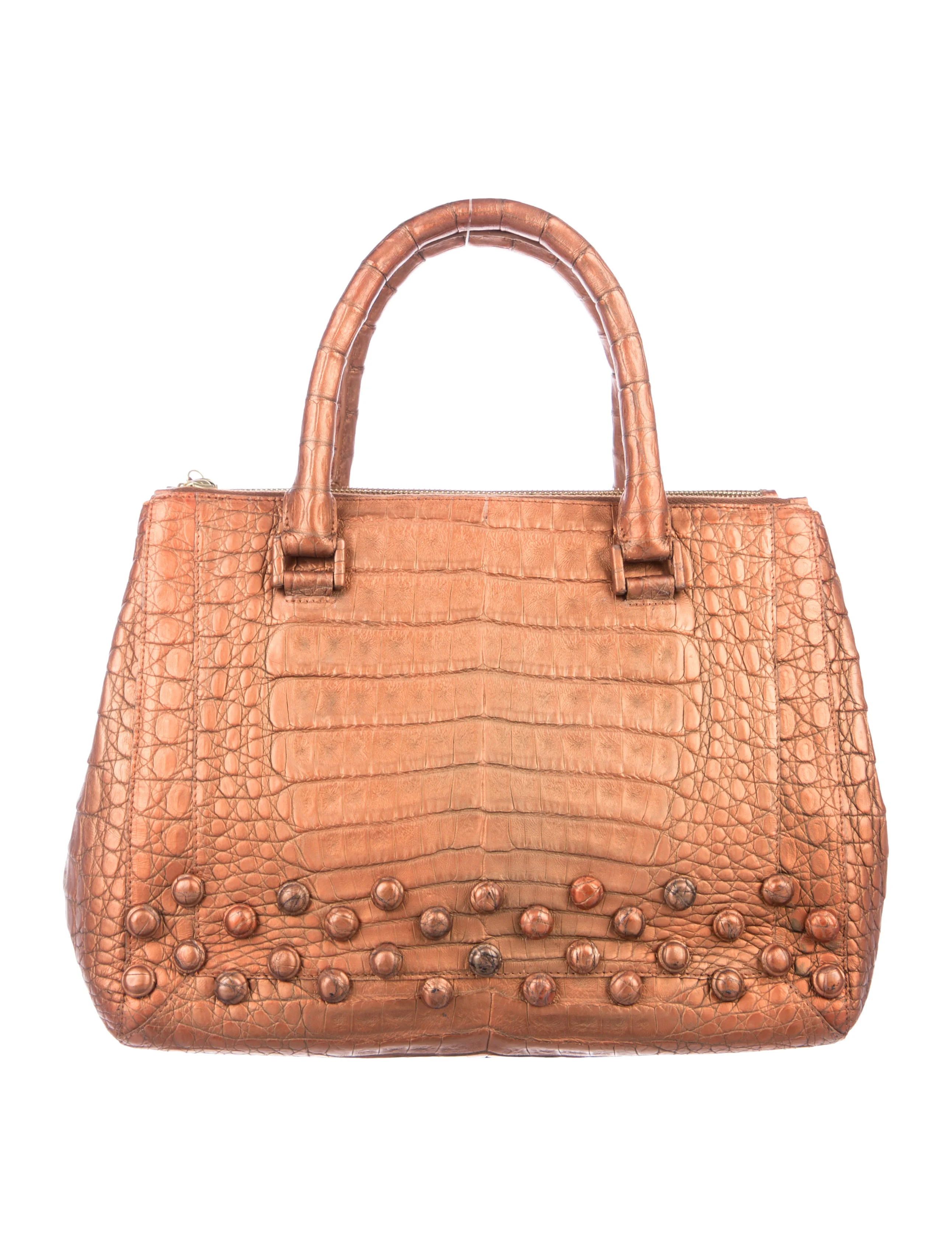 Nancy GonzalezMetallic Crocodile Tote