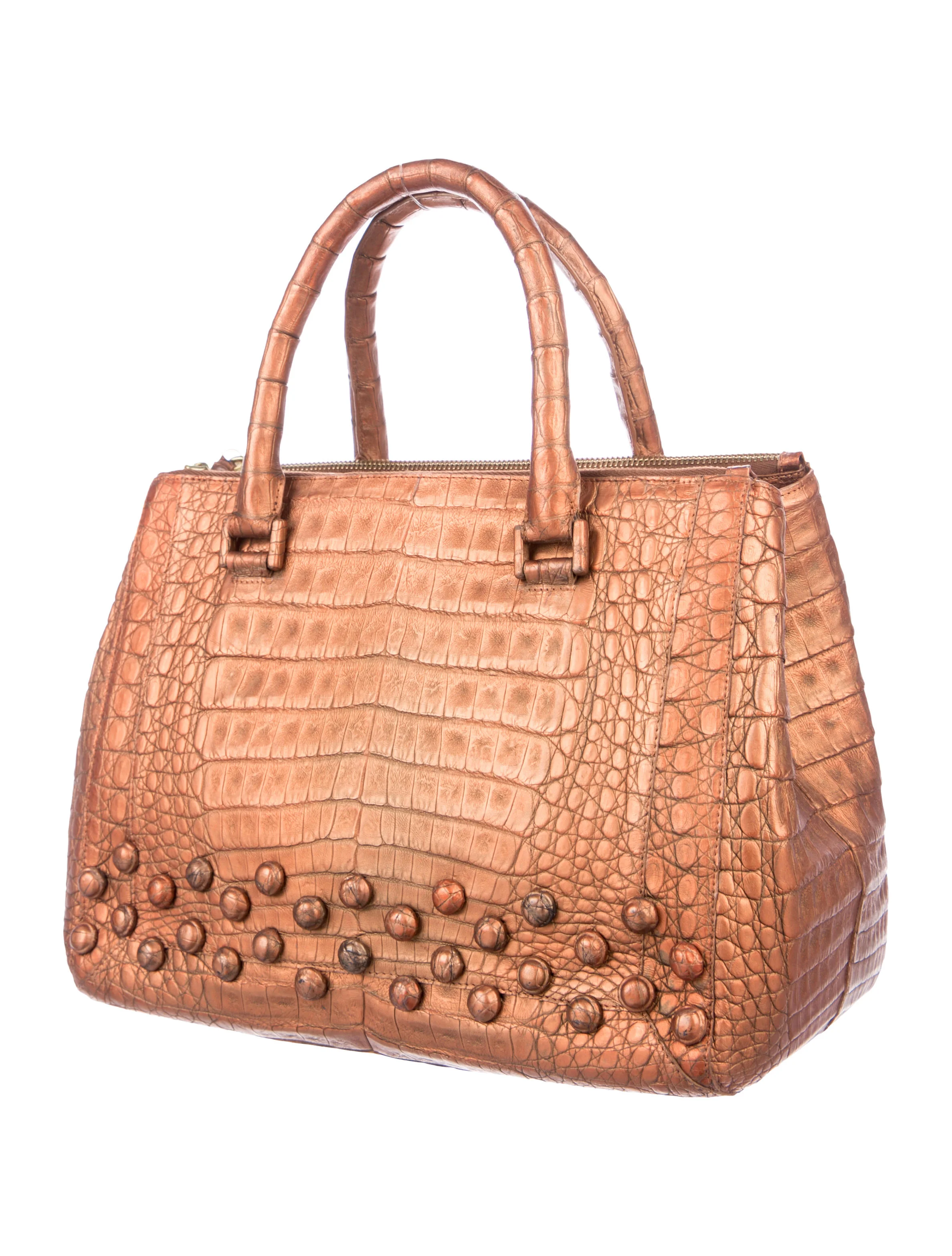 Nancy GonzalezMetallic Crocodile Tote