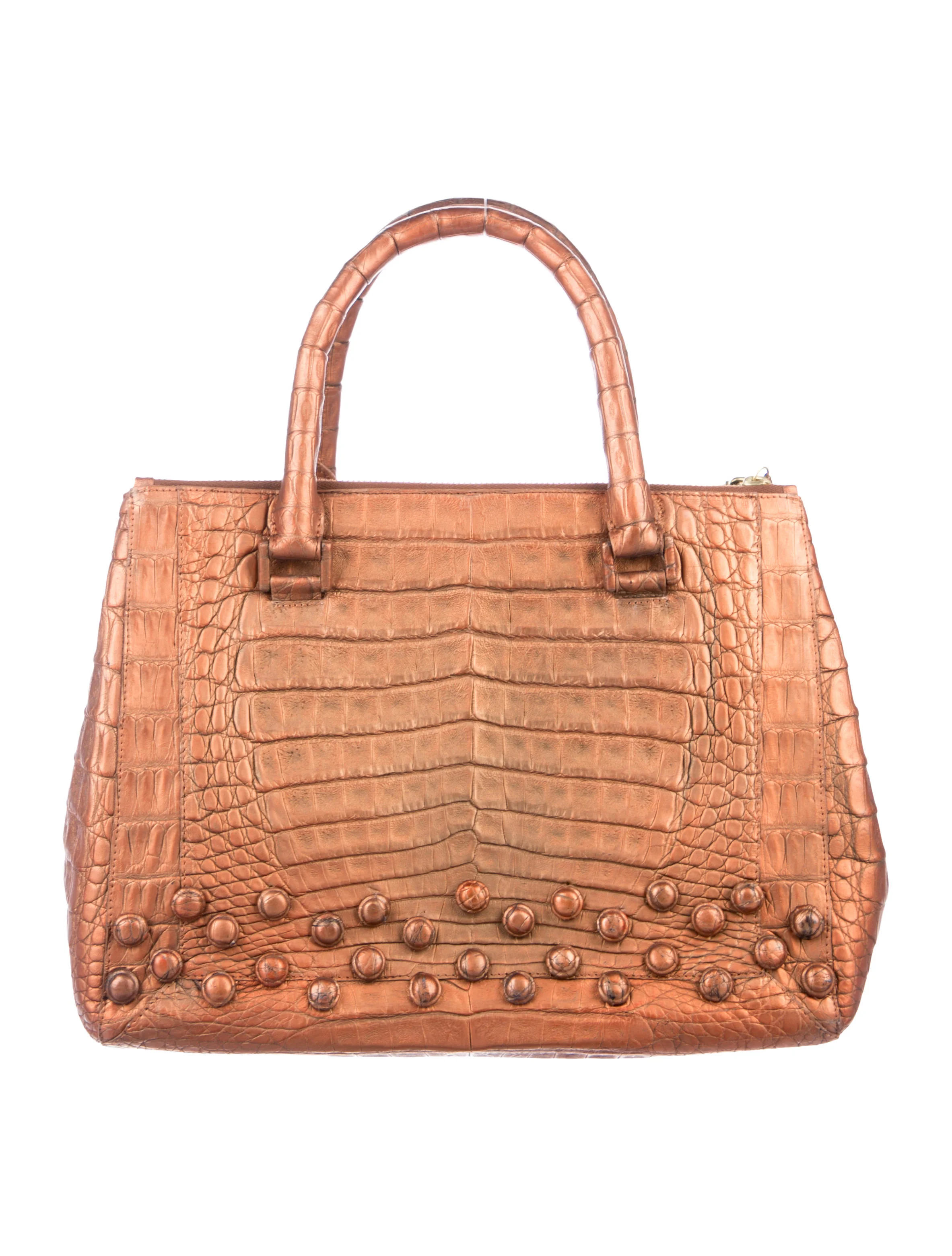 Nancy GonzalezMetallic Crocodile Tote