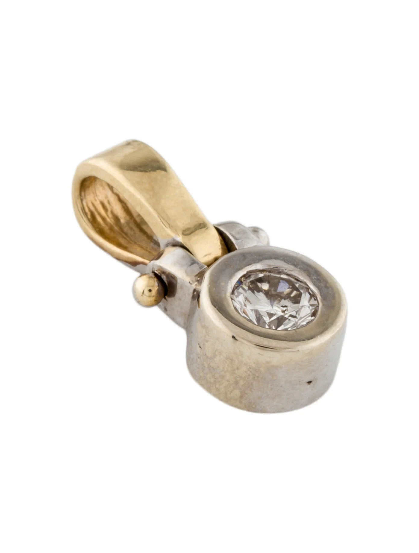 Pendant14K Two Tone Diamond Pendant