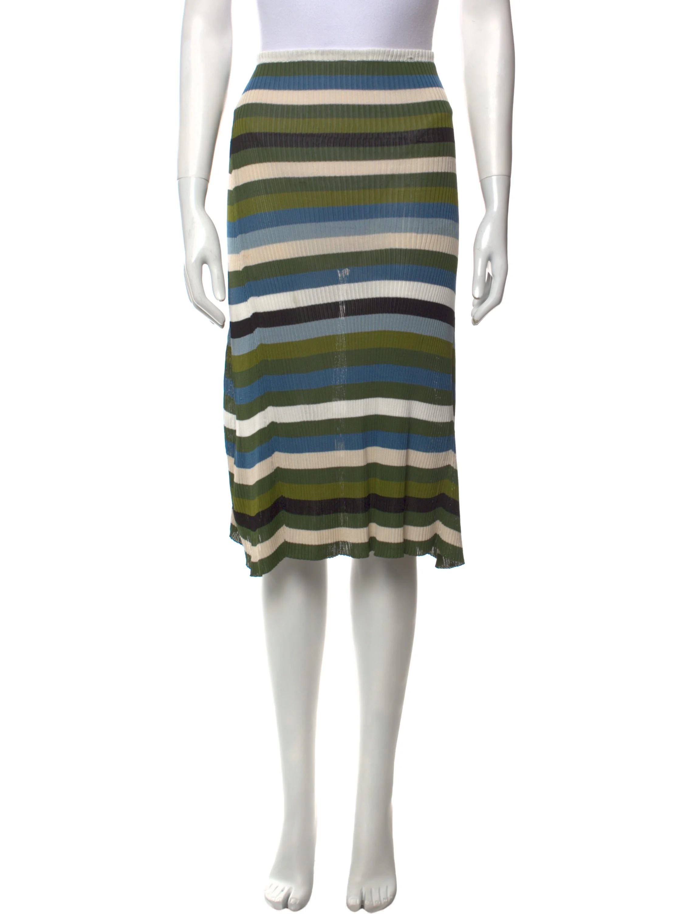 AltuzarraStriped Midi Length Skirt