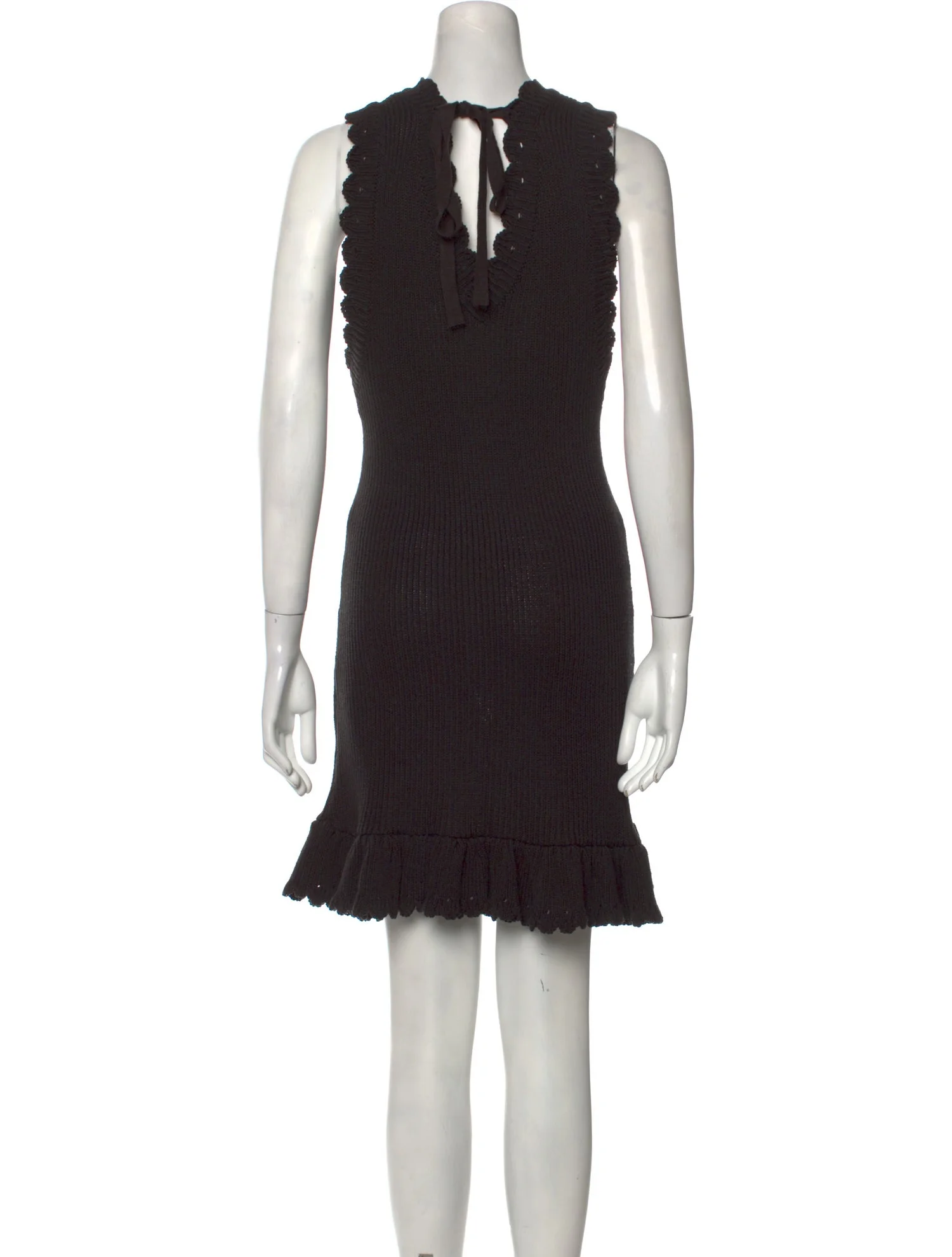 Goen.JV-Neck Knee-Length Dress 3 Goen.JV-Neck Knee-Length Dress