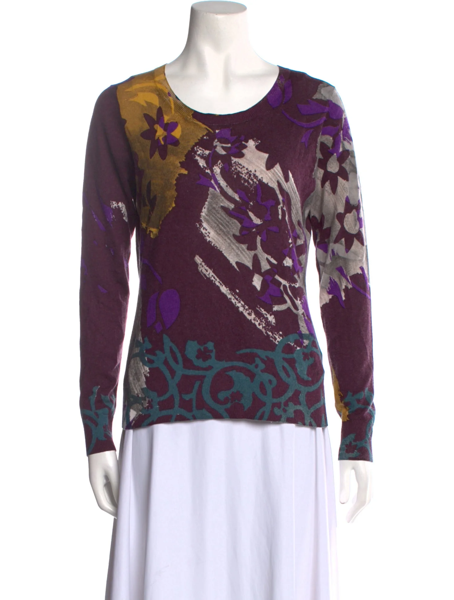 EtroSilk Printed Sweater