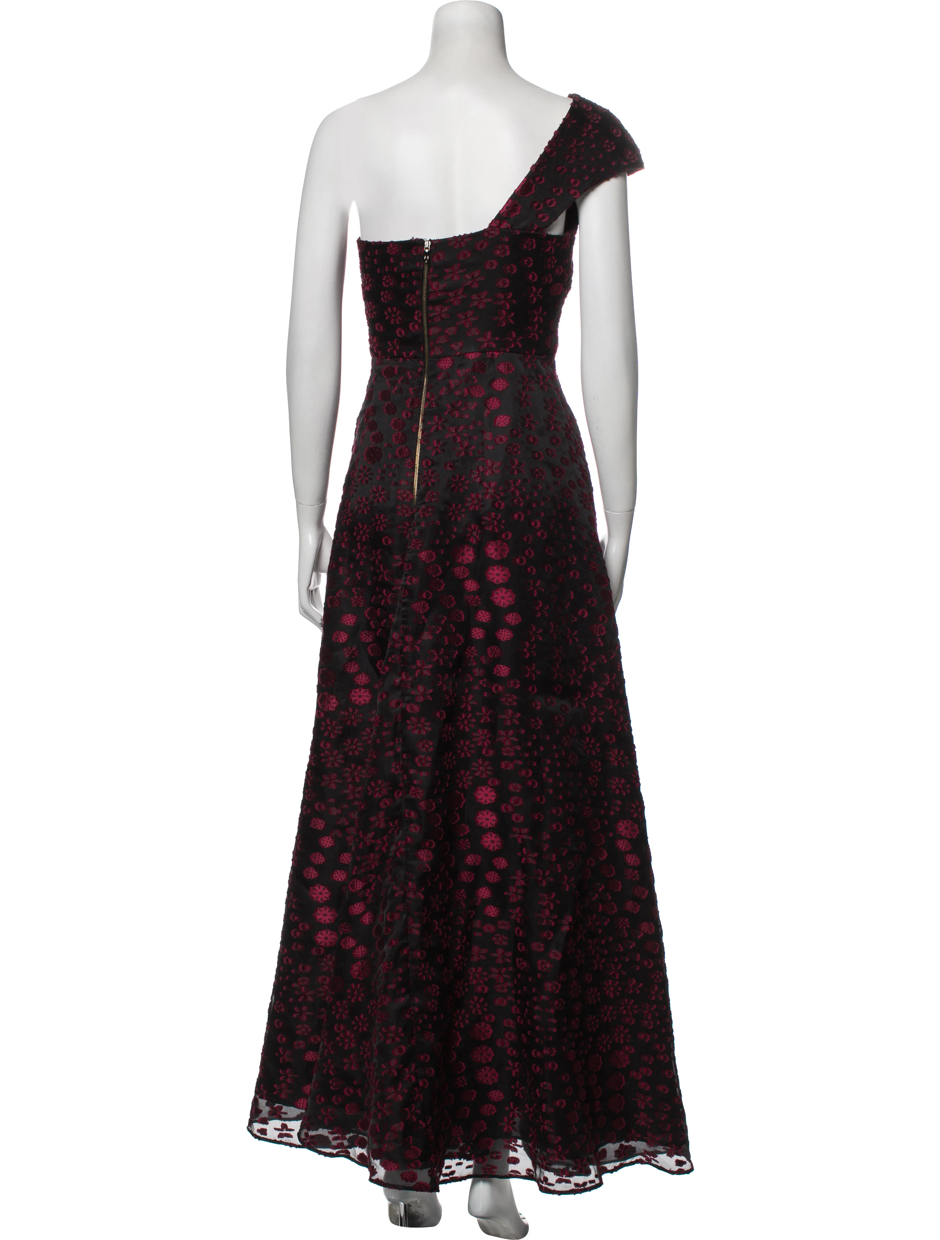 Roland MouretFloral Print Long Dress