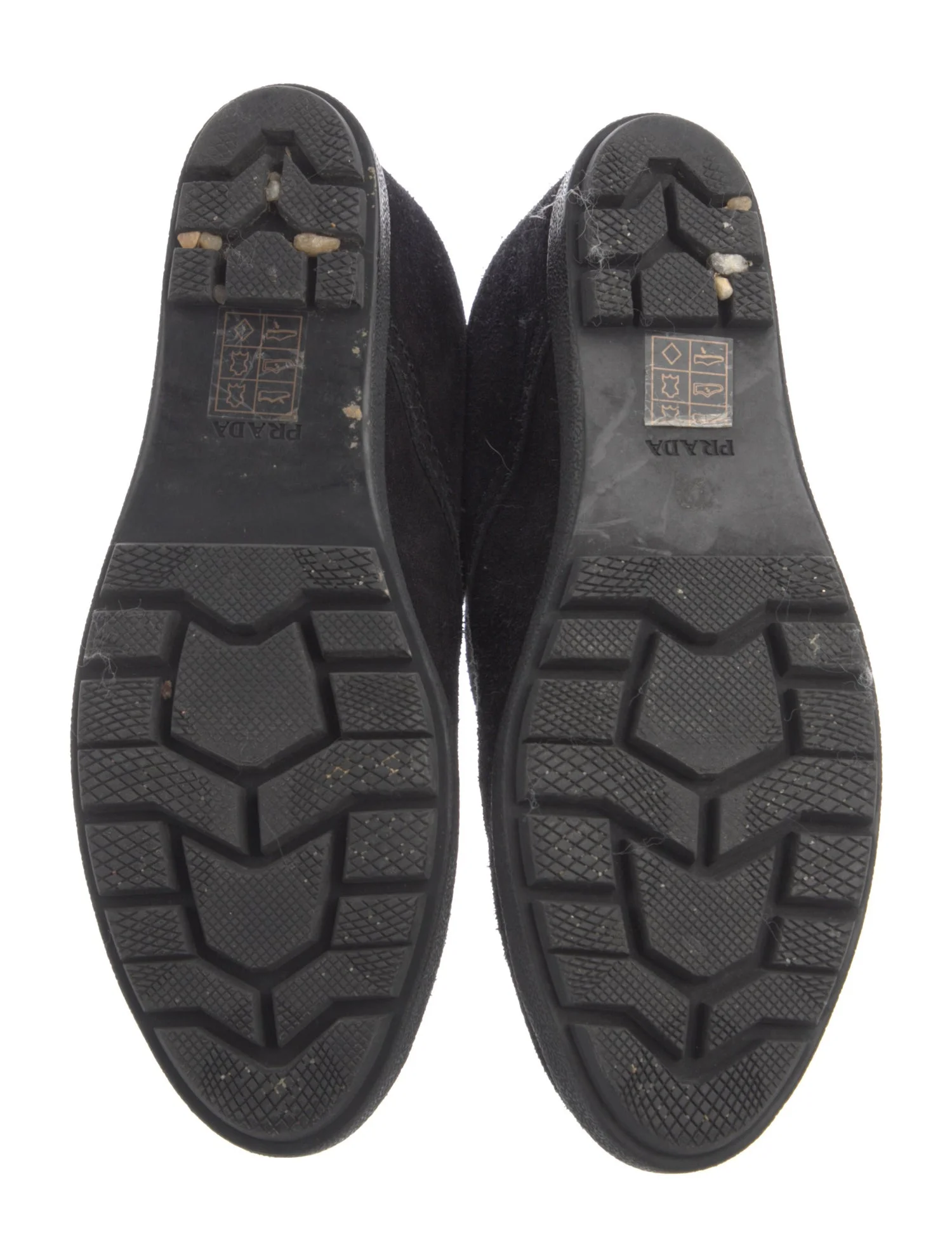 PradaSuede Lace-Up Boots