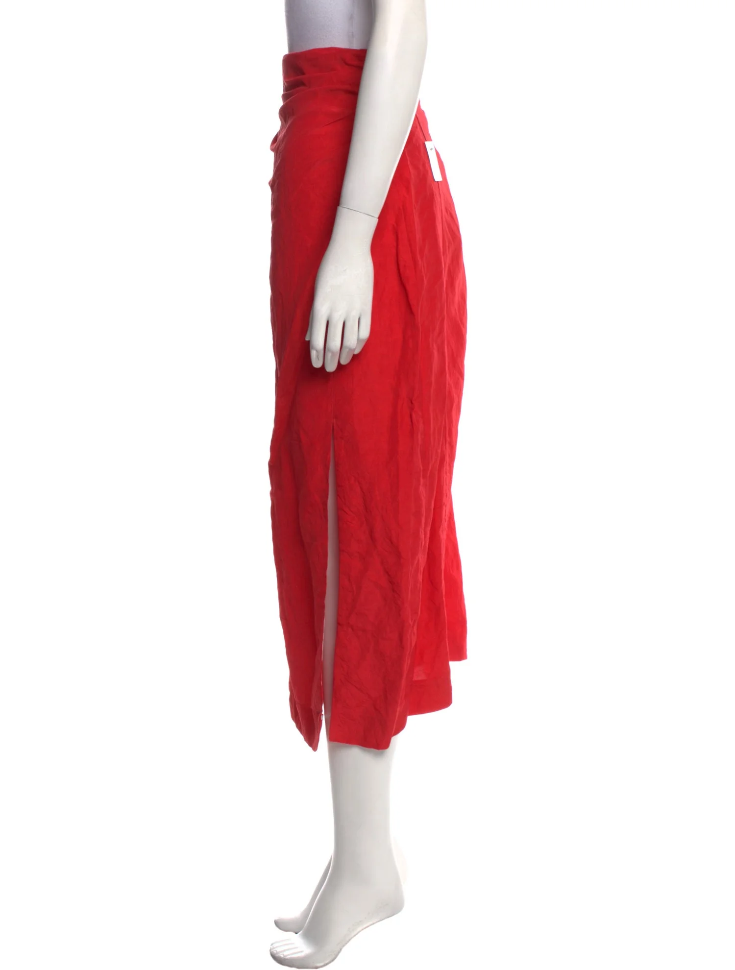 Carmen MarchPleated Accents Midi Length Skirt w/ Tags