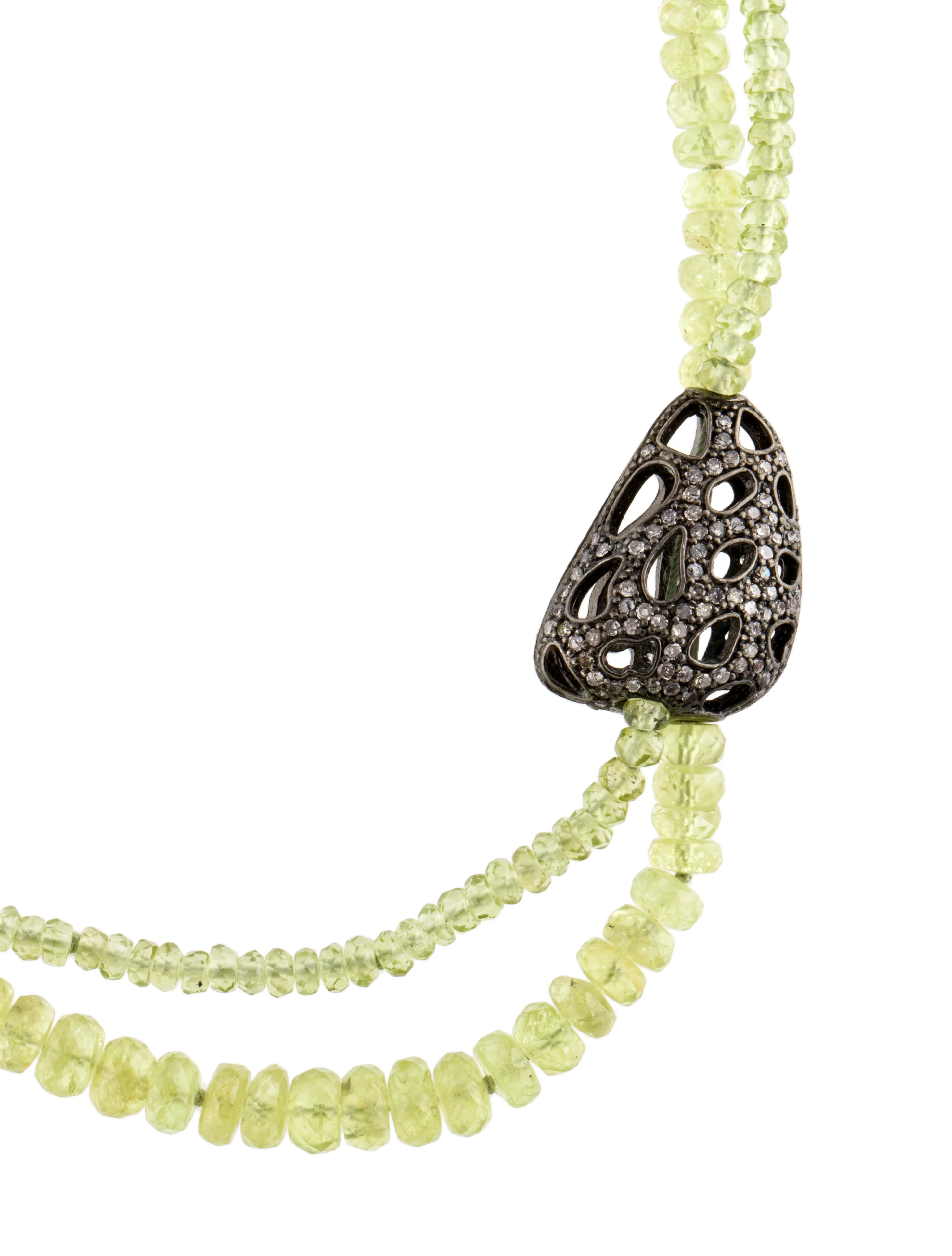Joon HanDiamond & Peridot Necklace 3 Joon HanDiamond & Peridot Necklace
