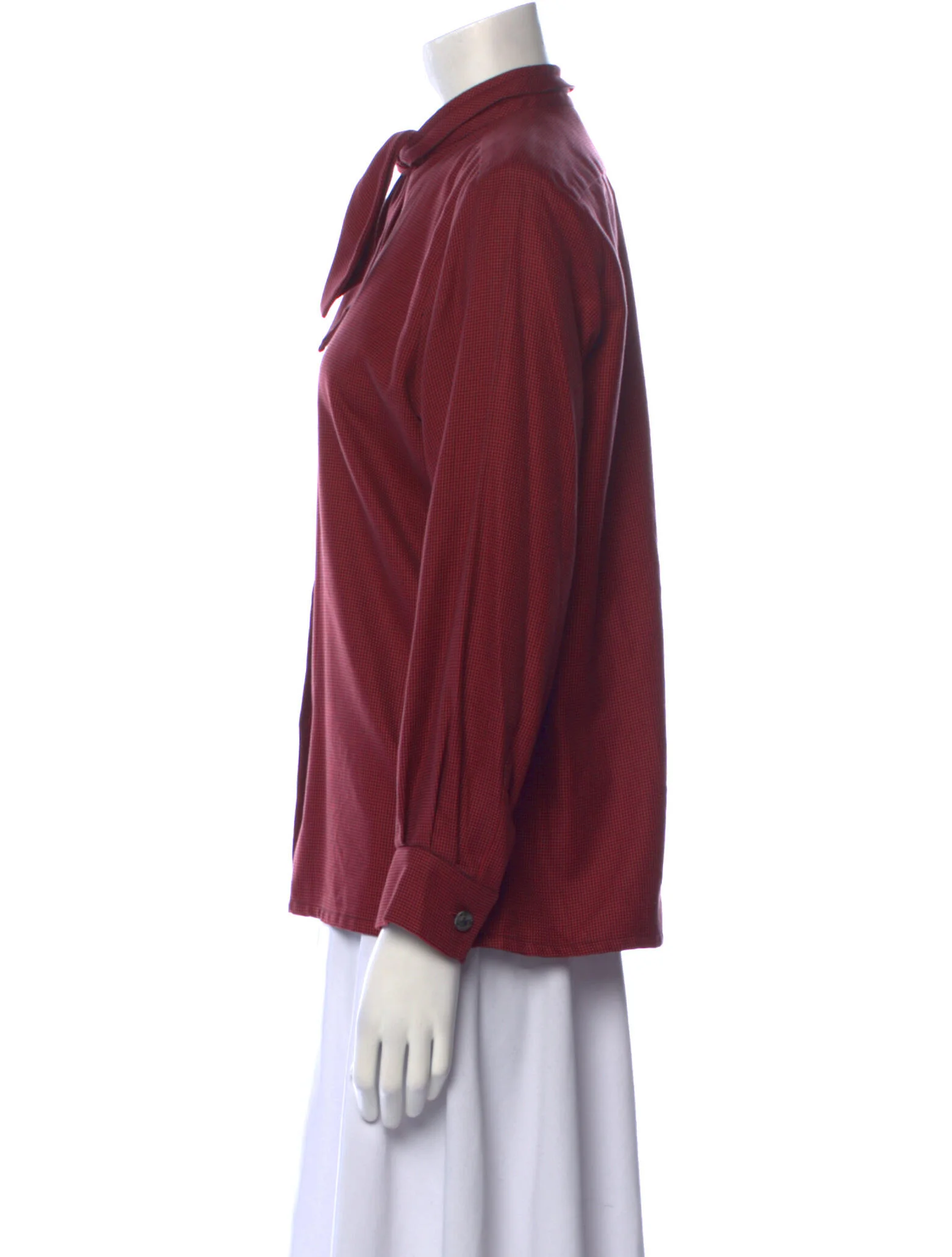 Yves Saint Laurent Rive GaucheVintage 1990's Button-Up Top