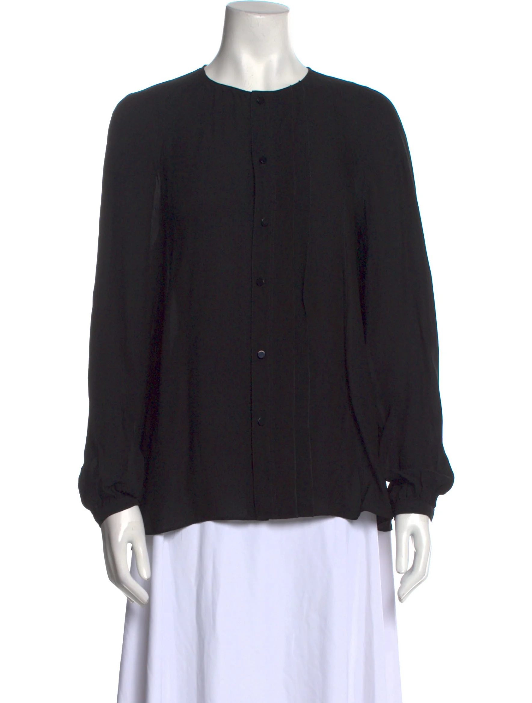 Derek LamCrew Neck Long Sleeve Blouse