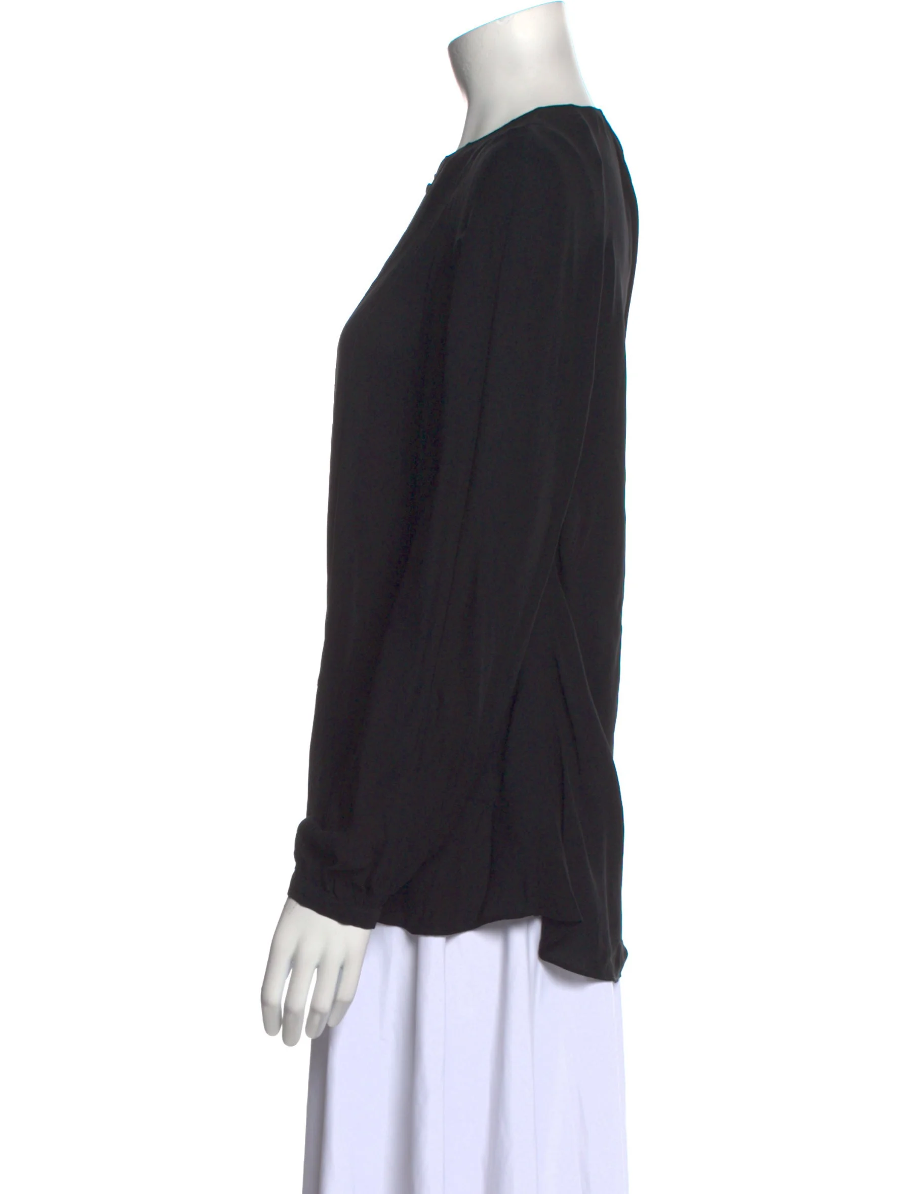 Derek LamCrew Neck Long Sleeve Blouse