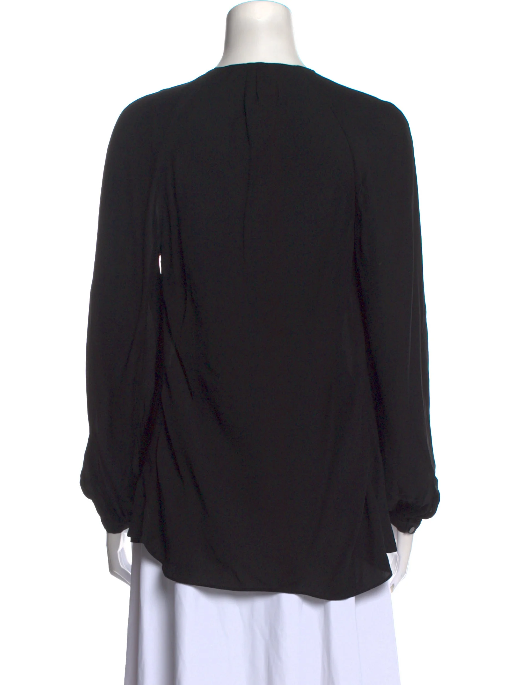 Derek LamCrew Neck Long Sleeve Blouse 3 Derek LamCrew Neck Long Sleeve Blouse