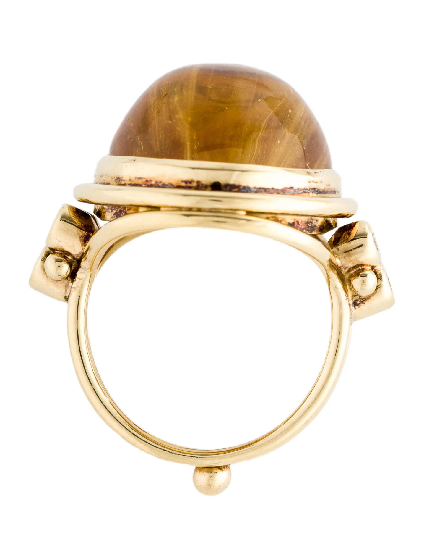 Temple St. Clair18K Citrine Diamond Classic Temple Ring