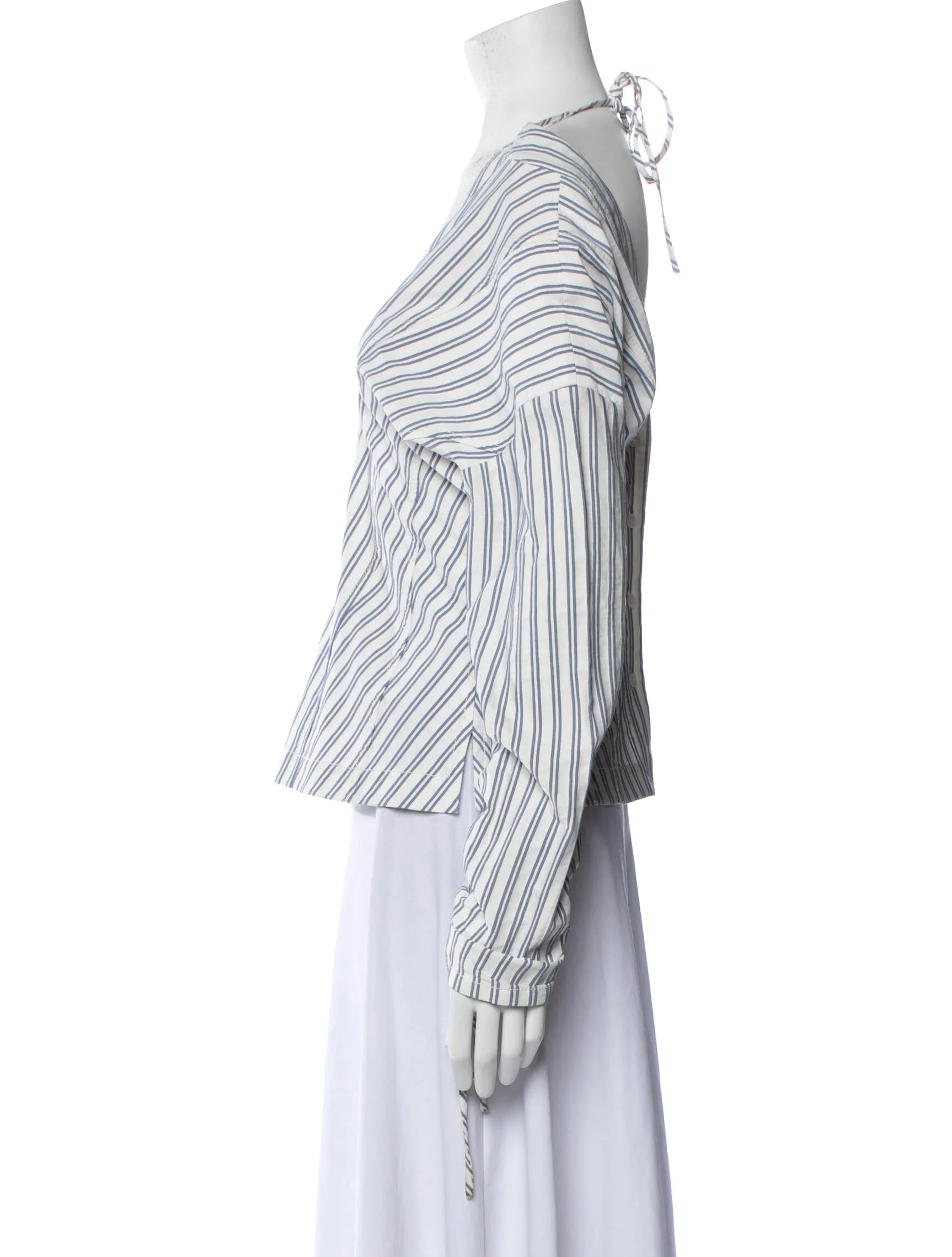 Jason WuStriped V-Neck Blouse