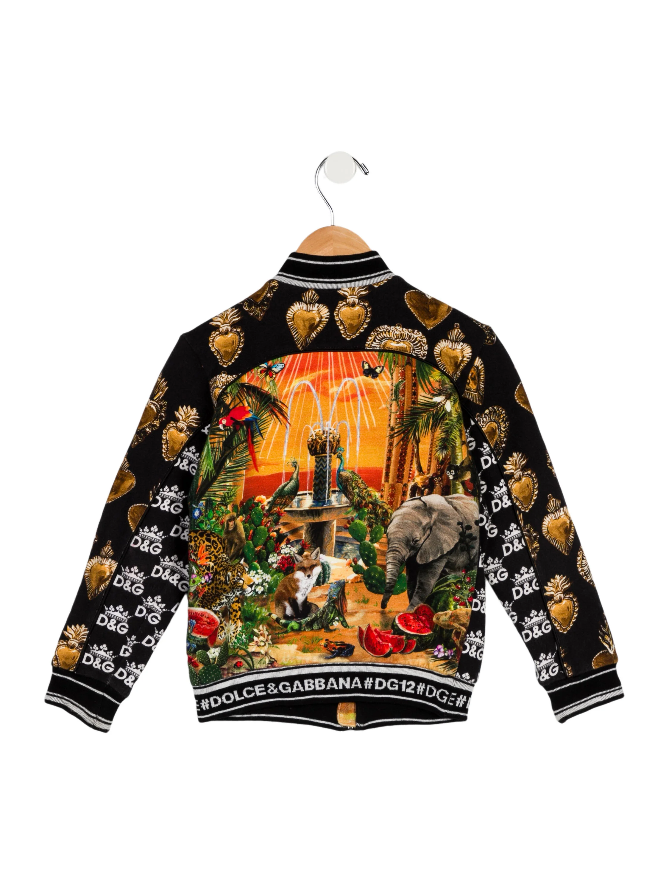 Dolce & GabbanaGirls' Graphic Zip Sweatshirt