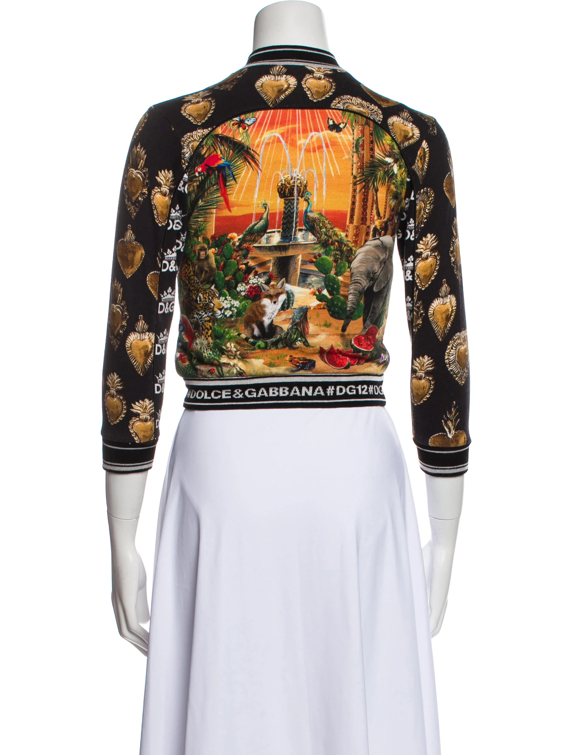 Dolce & GabbanaGirls' Graphic Zip Sweatshirt