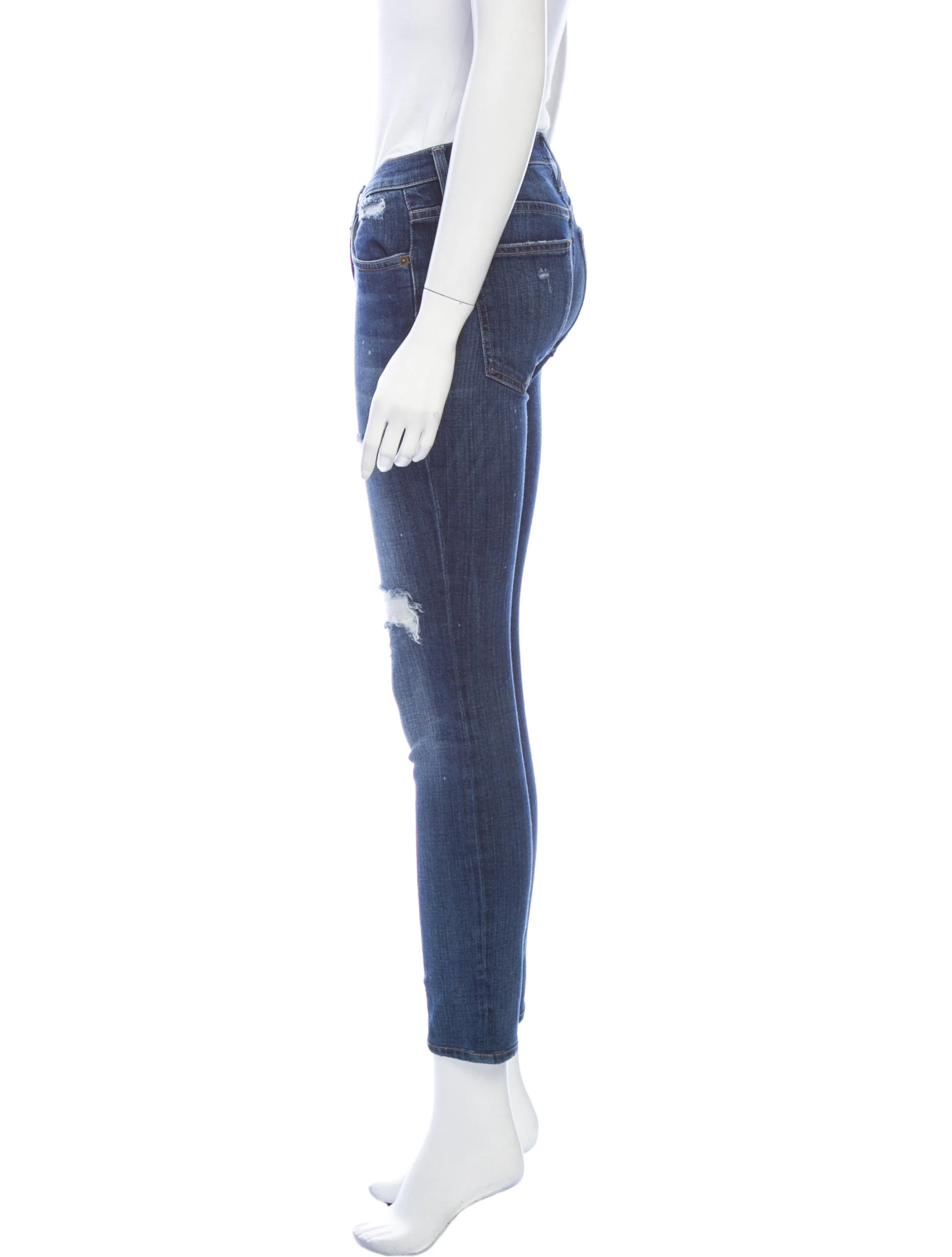 Current/ElliottLow-Rise Skinny Leg Jeans