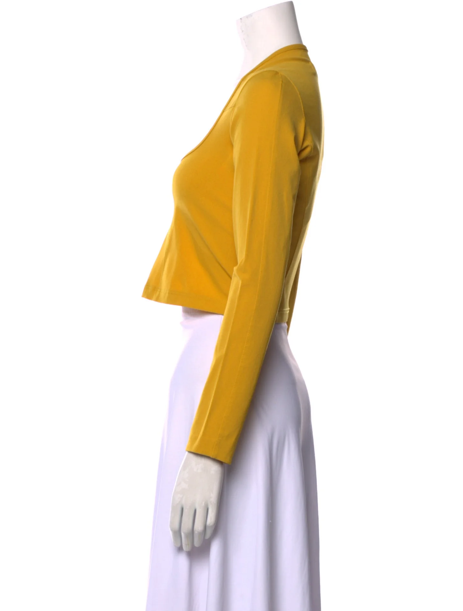 OttolingerSquare Neckline Long Sleeve Crop Top