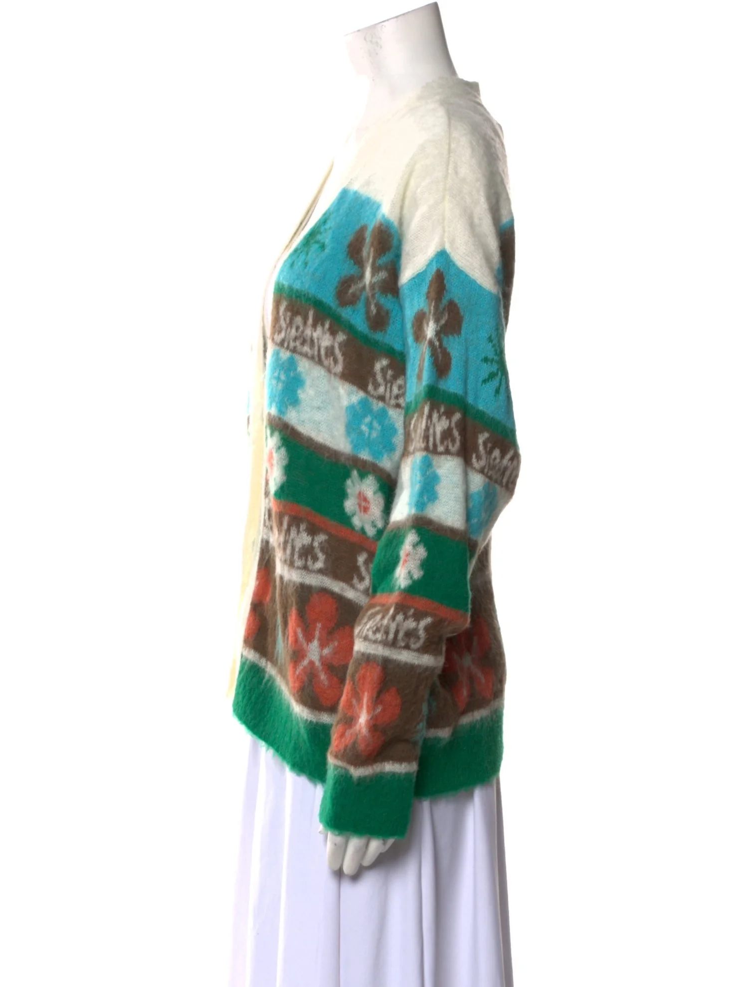 SIEDRÉSFloral Print V-Neck Sweater