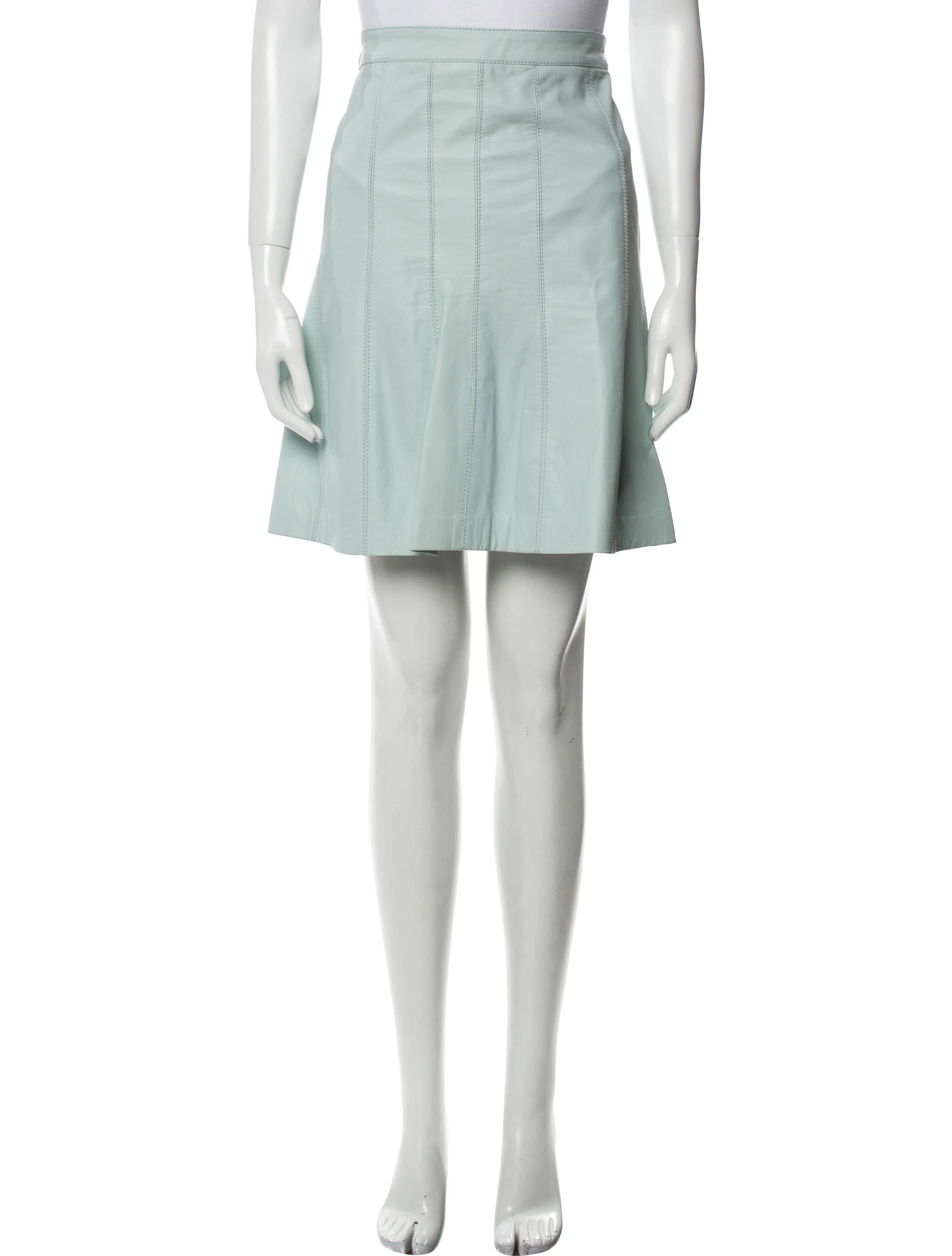 Moschino Cheap and ChicLeather Knee-Length Skirt