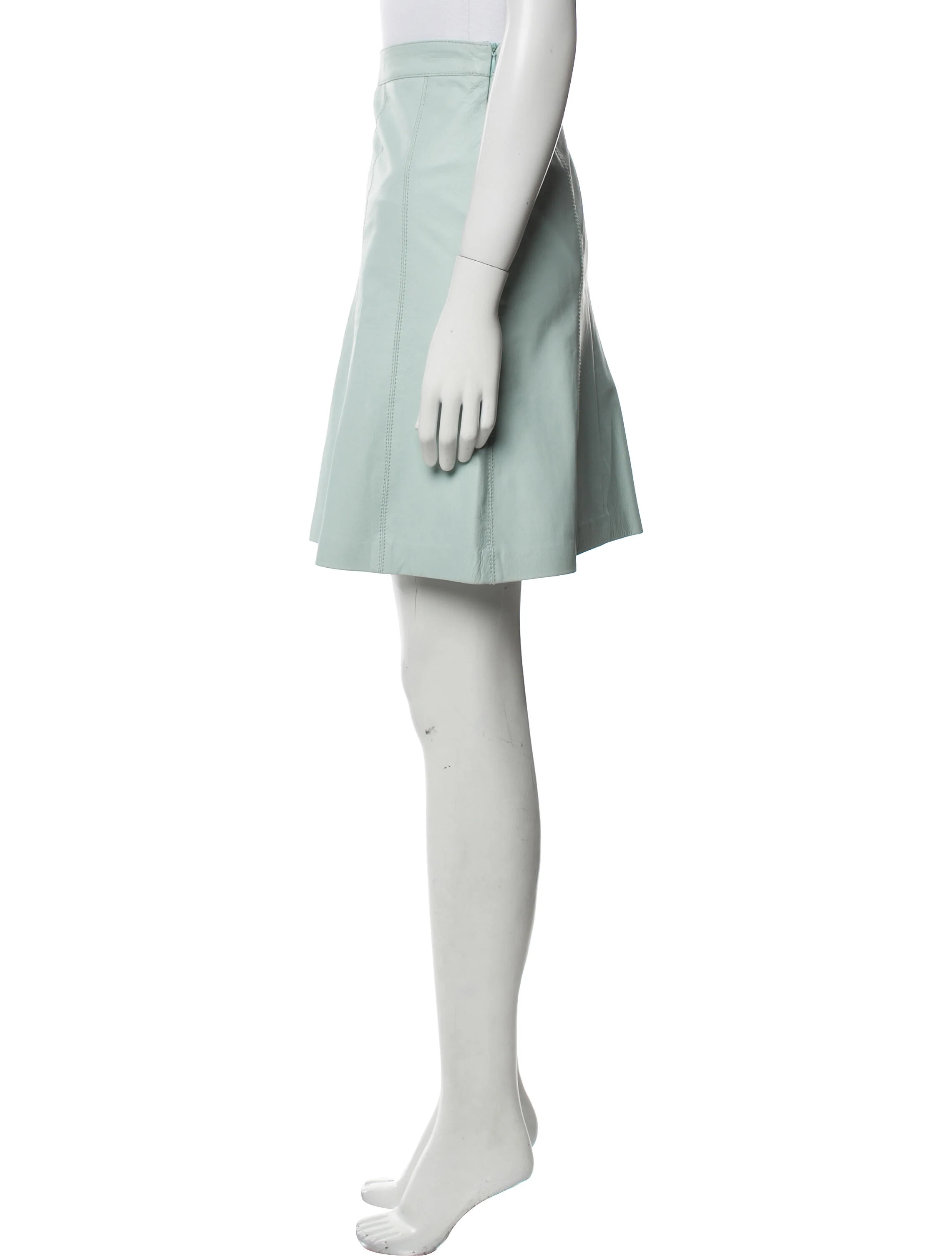 Moschino Cheap and ChicLeather Knee-Length Skirt