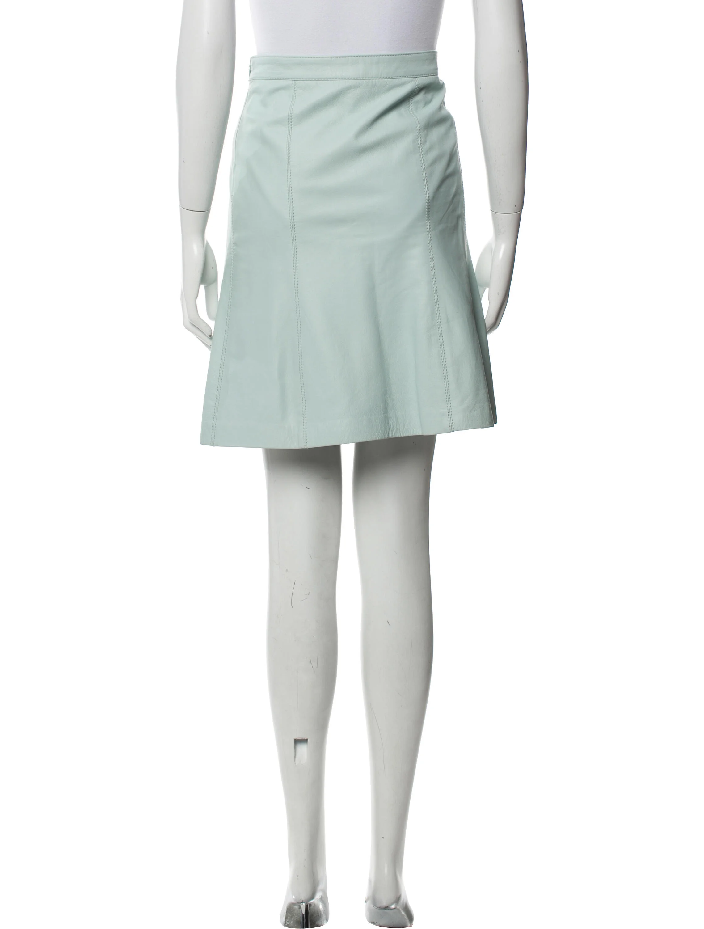 Moschino Cheap and ChicLeather Knee-Length Skirt