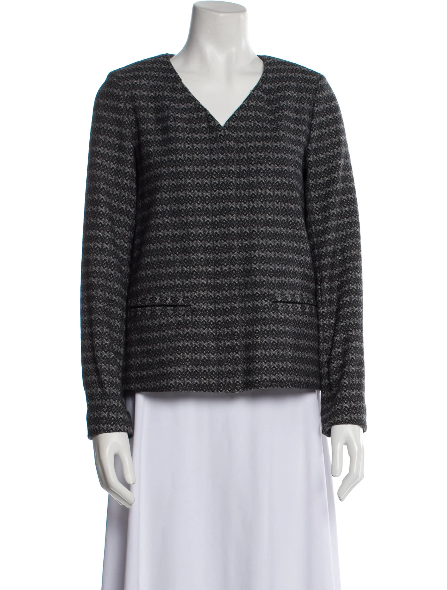 Tanya TaylorVirgin Wool Tweed Pattern Evening Jacket