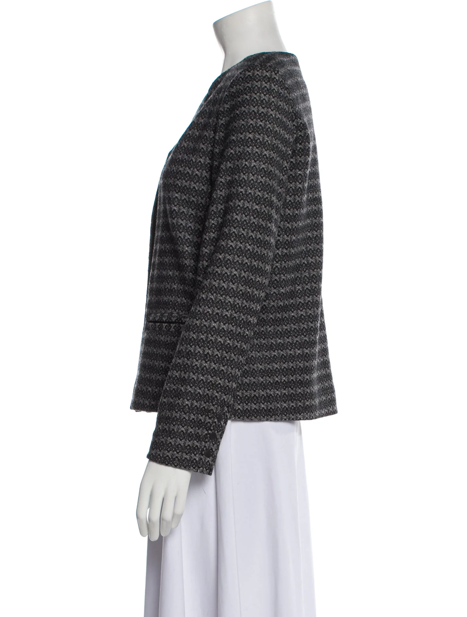 Tanya TaylorVirgin Wool Tweed Pattern Evening Jacket