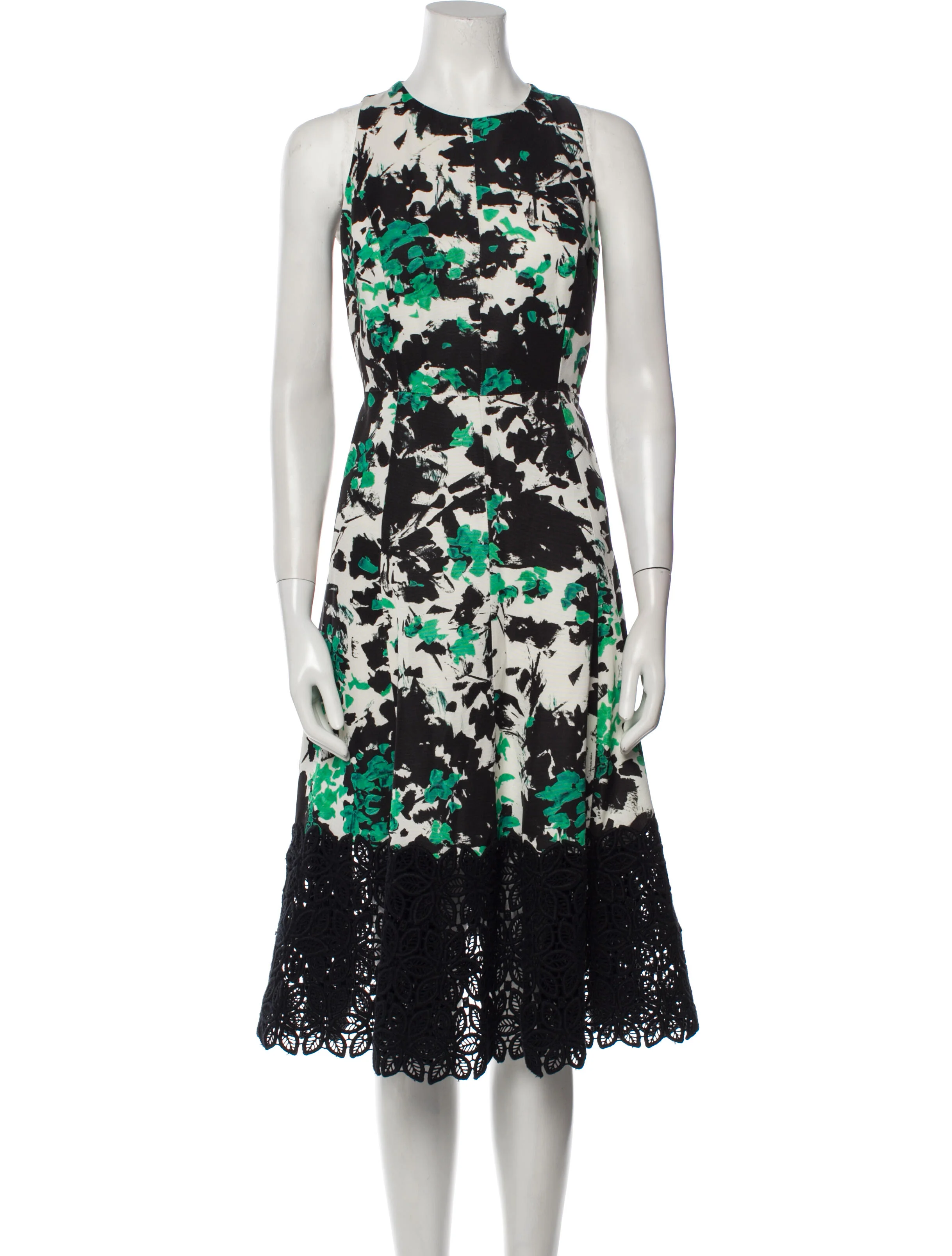 Carmen Marc ValvoLace Pattern Midi Length Dress