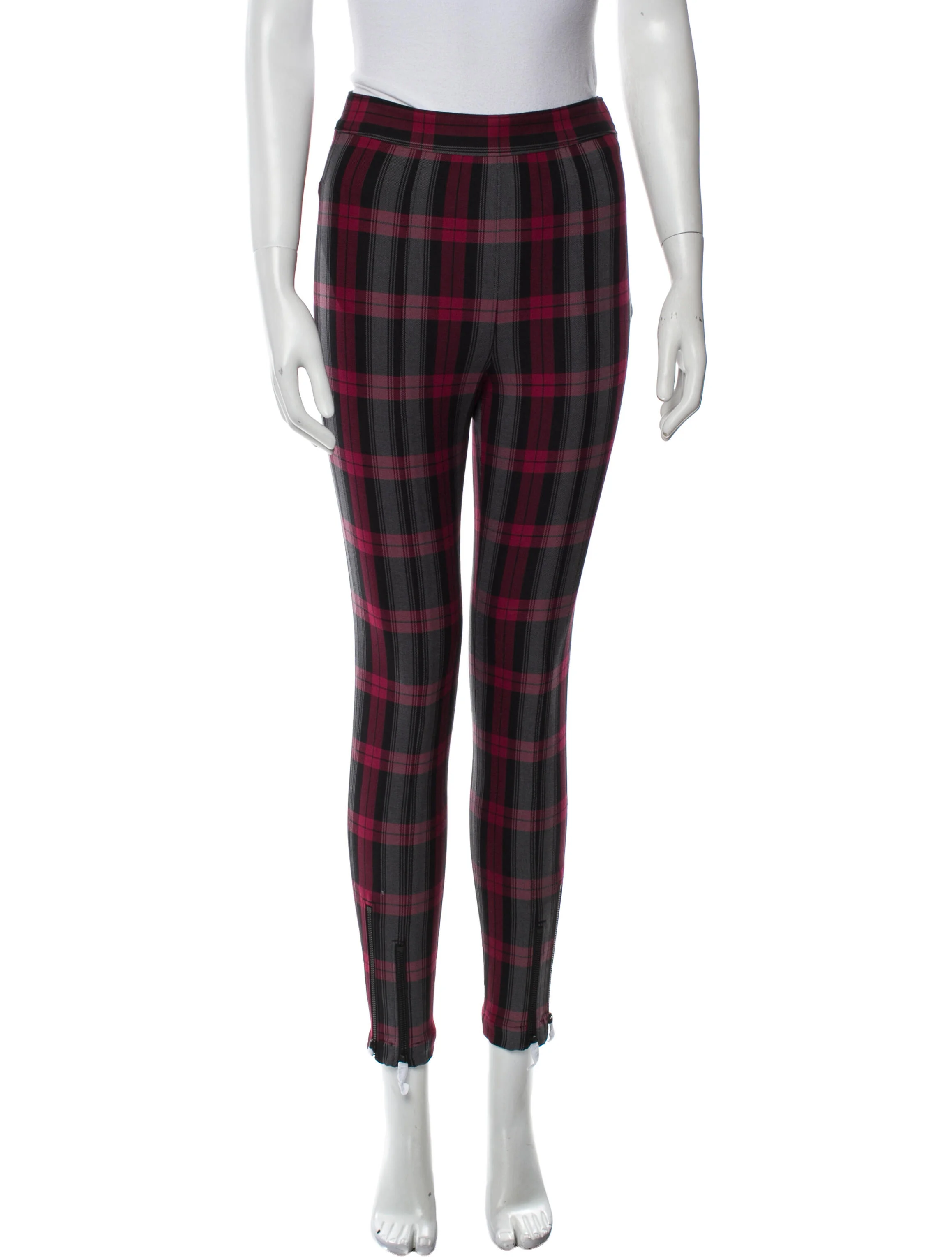 Alexanderwang.TPlaid Print Skinny Leg Pants