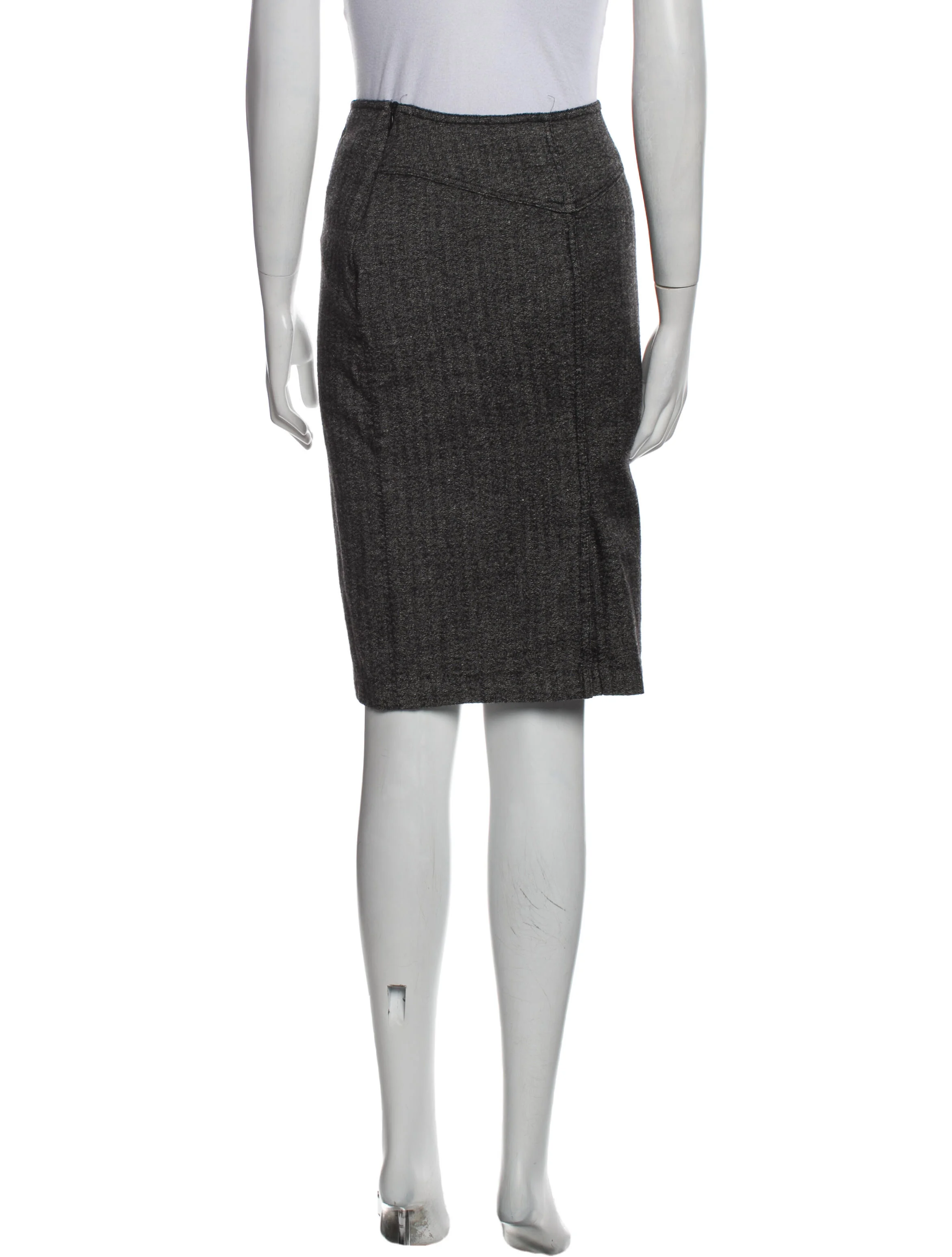 Piazza SempioneVirgin Wool Knee-Length Skirt 3 Piazza SempioneVirgin Wool Knee-Length Skirt